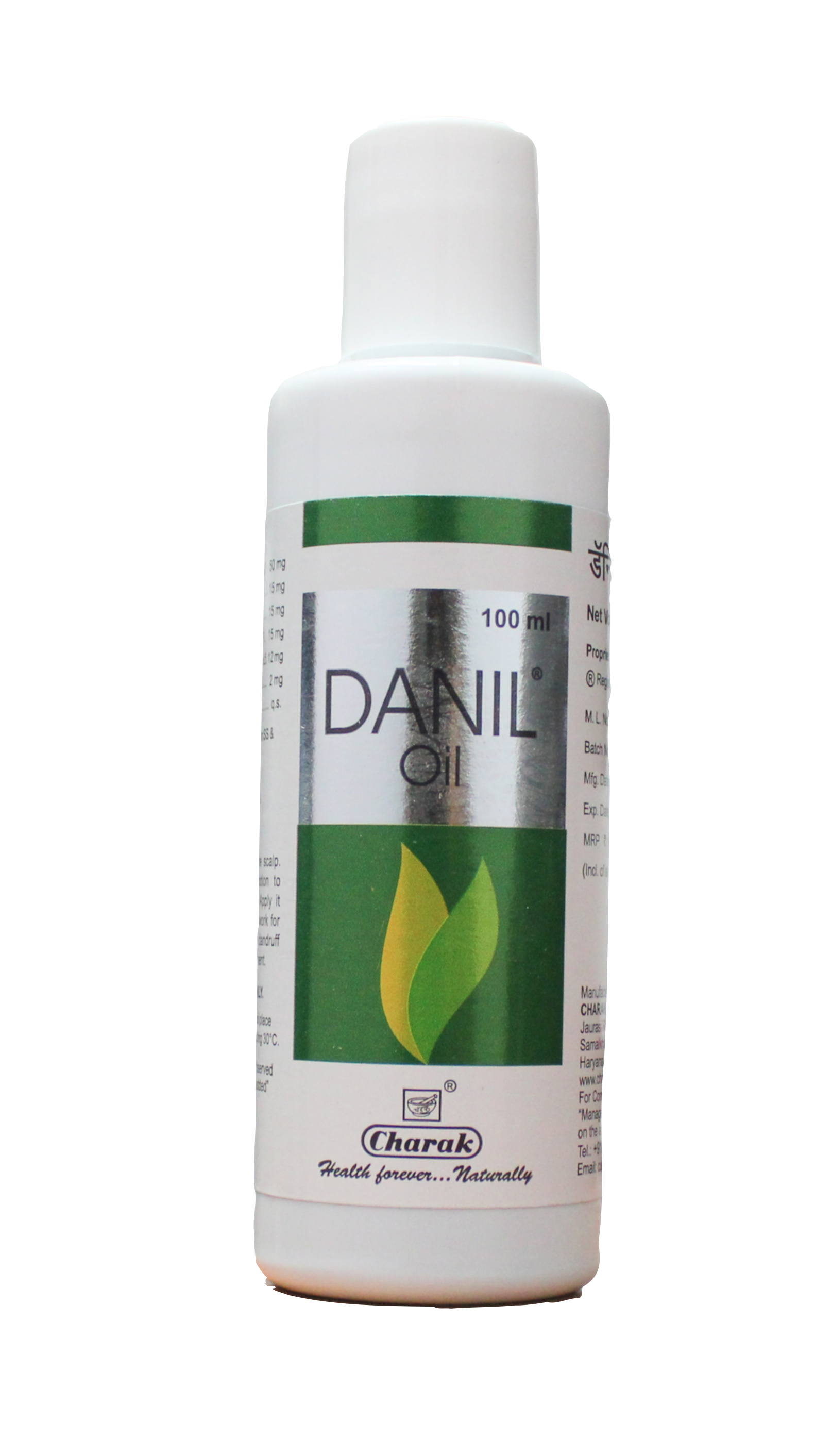 Danil anti dandrull hair oil 100ml -  Charak - Medizzo.com