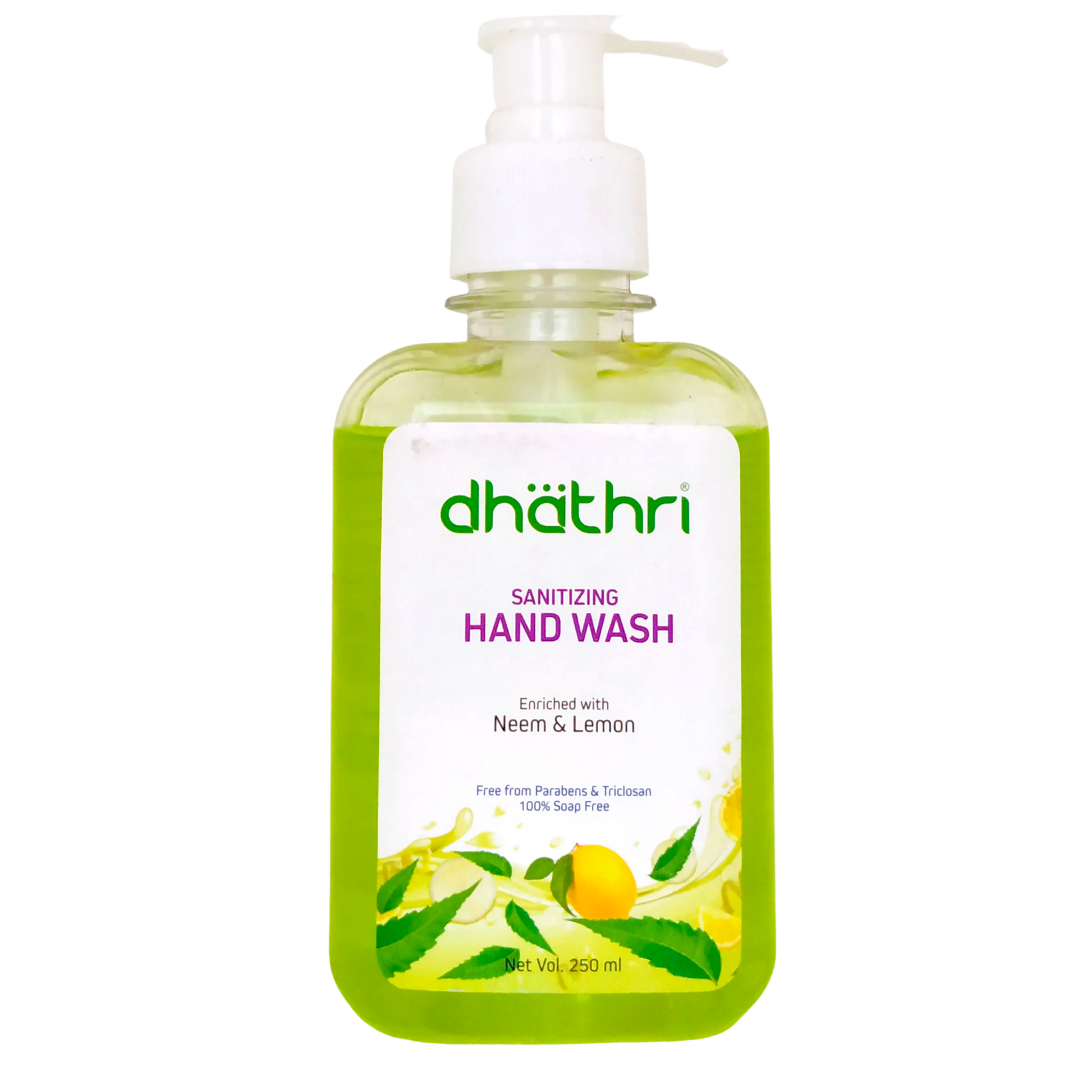 Dhathri Sanitizing Handwash Neem and Lemon - 250ml -  Dhathri - Medizzo.com