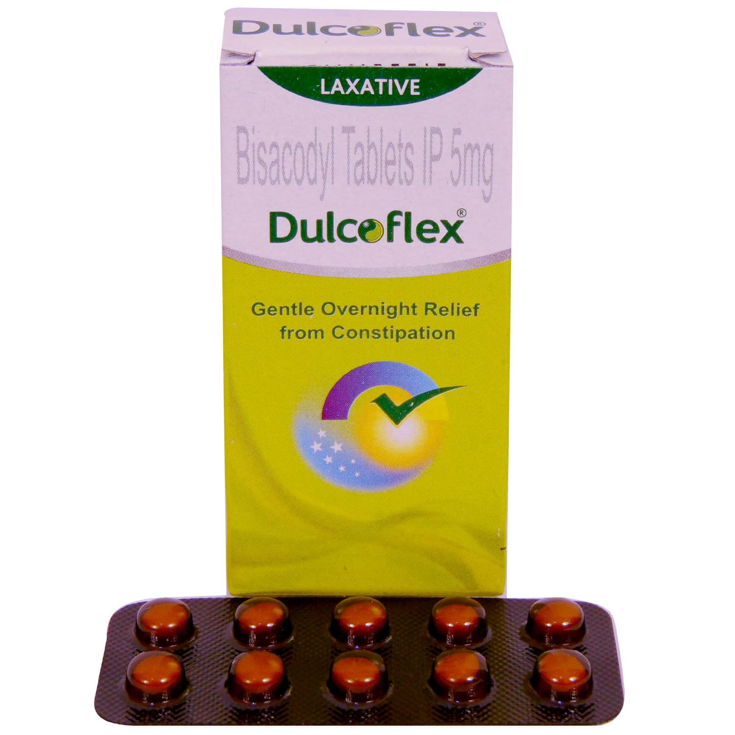 Dulcoflex Tablets - Bisacodyl 5mg - 10Tablets -  Sanofi - Medizzo.com