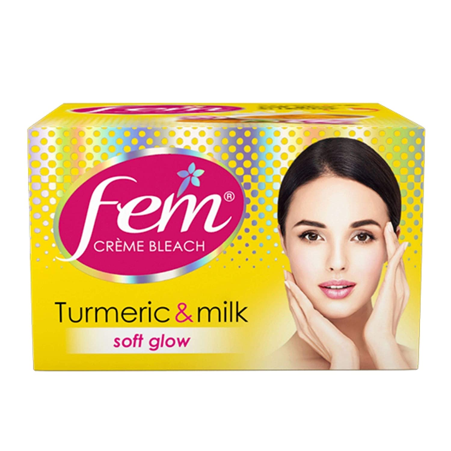 Fem Fairness Creme Bleach - Turmeric and Milk - 24gm -  Dabur - Medizzo.com