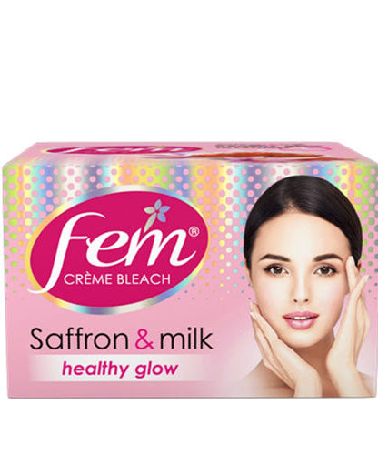 Fem Creme Bleach - Saffron and Milk - 24gm -  Dabur - Medizzo.com