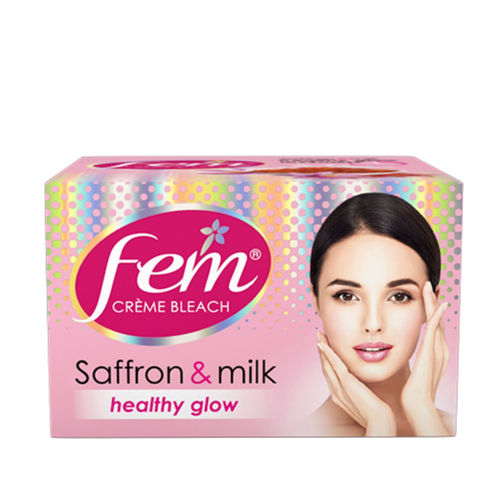 Fem Creme Bleach - Saffron and Milk - 24gm -  Dabur - Medizzo.com