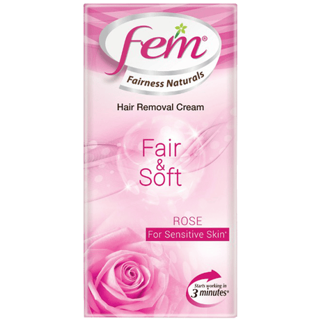 Fem Hair Removal Cream Rose, For Sensitive Skin - 25gm -  Dabur - Medizzo.com
