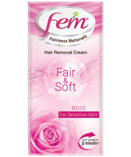 Fem Hair Removal Cream Rose, For Sensitive Skin - 25gm -  Dabur - Medizzo.com