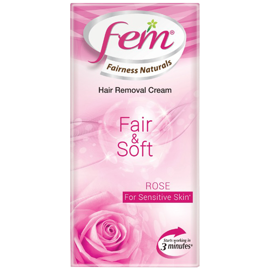 Fem Hair Removal Cream Rose, For Sensitive Skin - 25gm -  Dabur - Medizzo.com