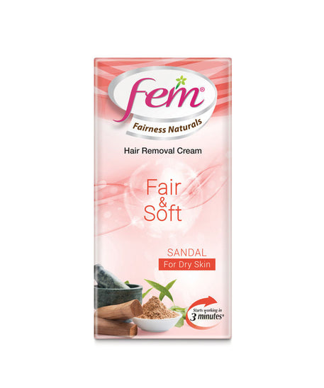 Fem Hair Removal Cream Sandal, For Dry Skin - 25gm -  Dabur - Medizzo.com
