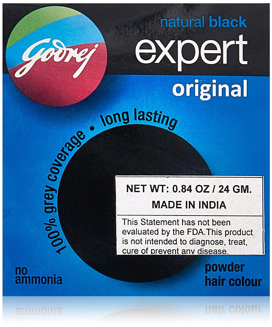Godrej Expert Original Powder Hair Colour - Natural Black -  Godrej - Medizzo.com