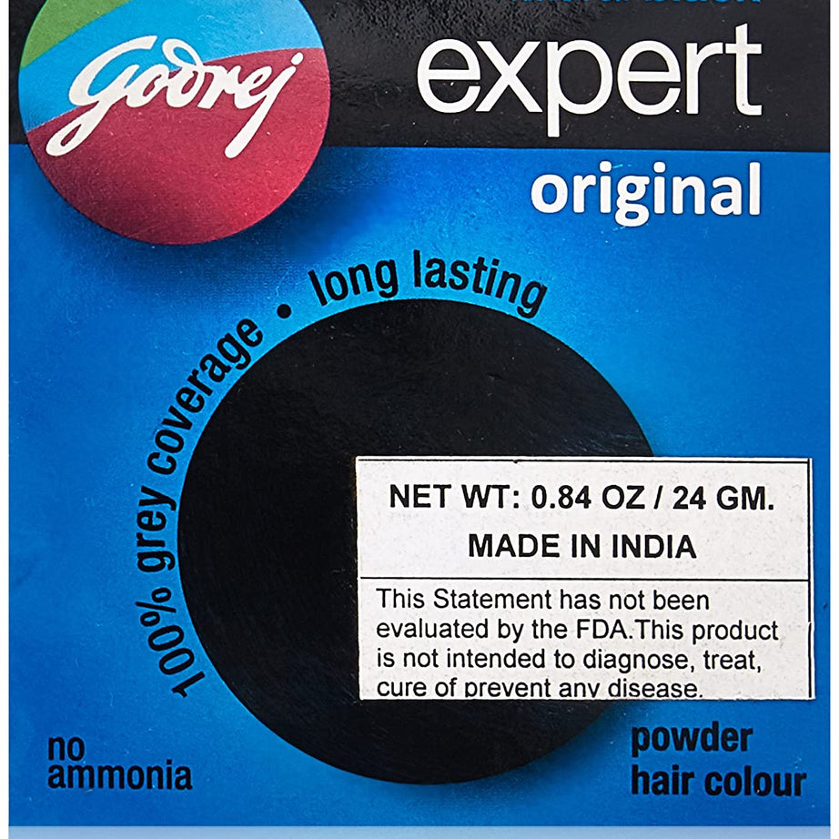 Godrej Expert Original Powder Hair Colour - Natural Black -  Godrej - Medizzo.com