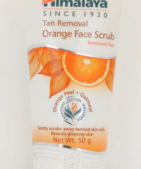 Himalaya tan removal orange face scrub 50gm -  Himalaya - Medizzo.com