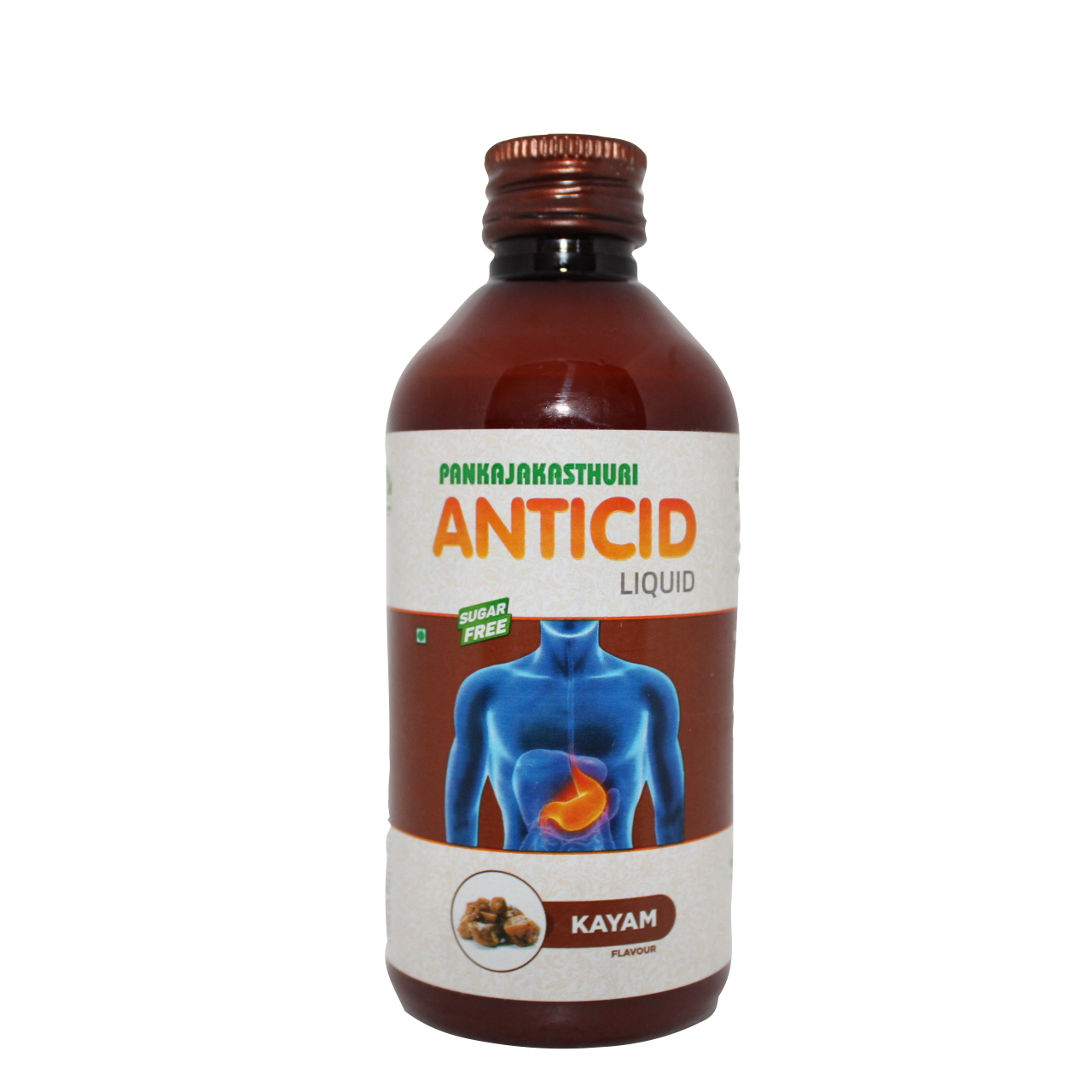 Pankajakasthuri anticid syrup 200ml - Kayam flavour -  Pankajakasthuri - Medizzo.com