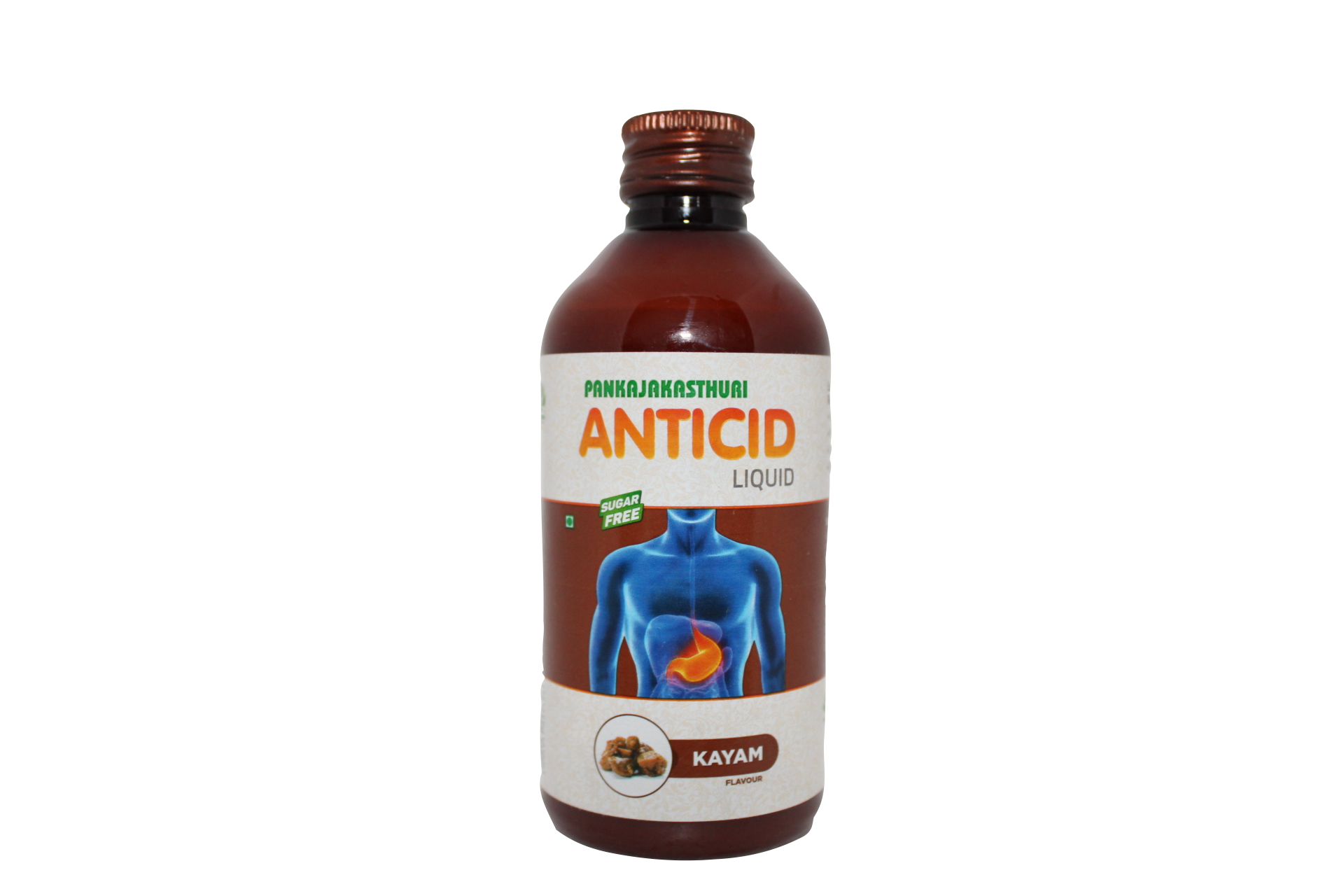 Pankajakasthuri anticid syrup 200ml - Kayam flavour -  Pankajakasthuri - Medizzo.com