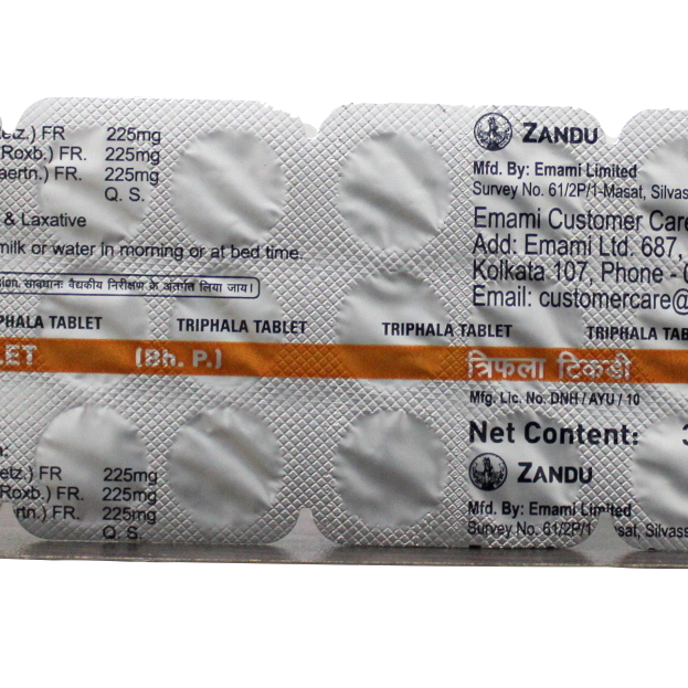 Triphala tablets - 30Tablets -  Zandu - Medizzo.com