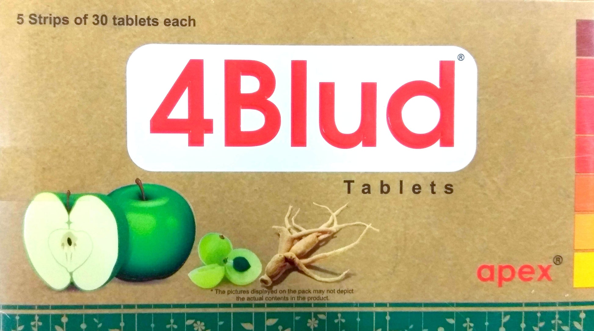 4Blud Tablets 30Tablets -  Apex Ayurveda - Medizzo.com