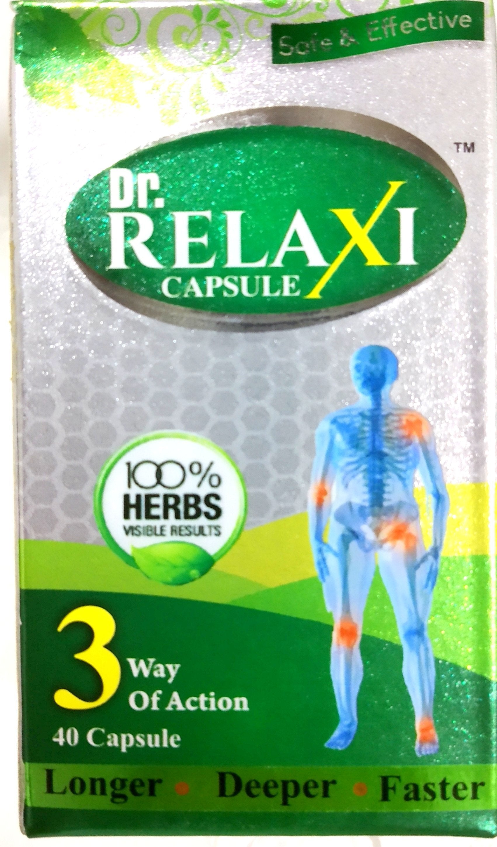 Dr.Relaxi 40 Capsules -  Rajasthan Herbals - Medizzo.com