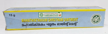 Vaidyaratnam Mahathikthakam Ghrutham Ointment 15g