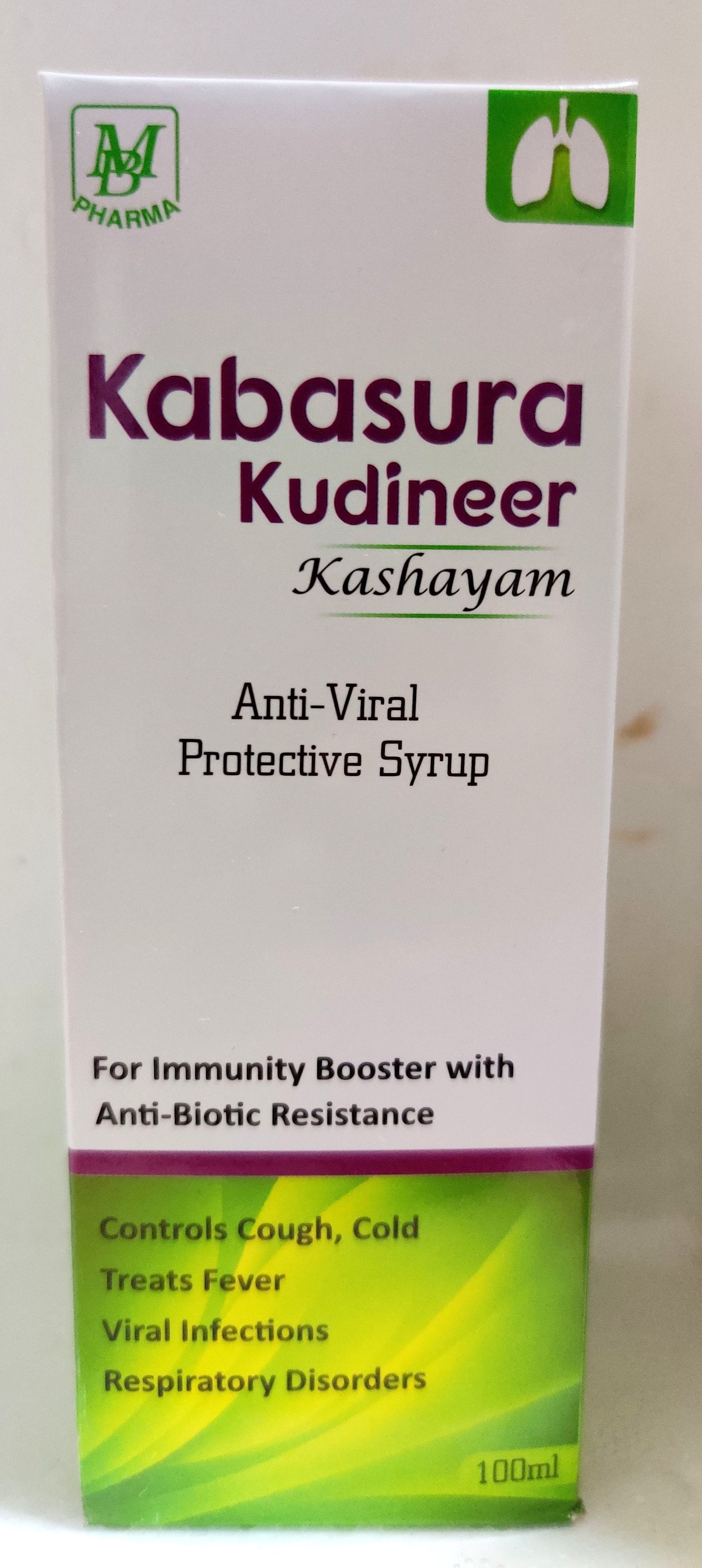 Kabasura Kudineer Kashayam 100ml -  MB Pharma - Medizzo.com