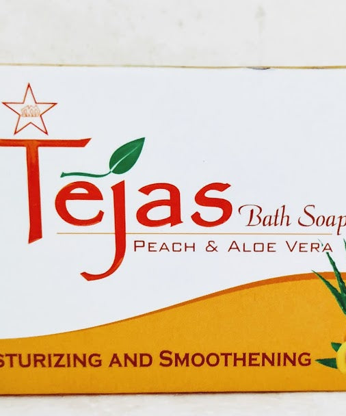 Tejas peach and Aloe vera soap 75gm -  SKM - Medizzo.com