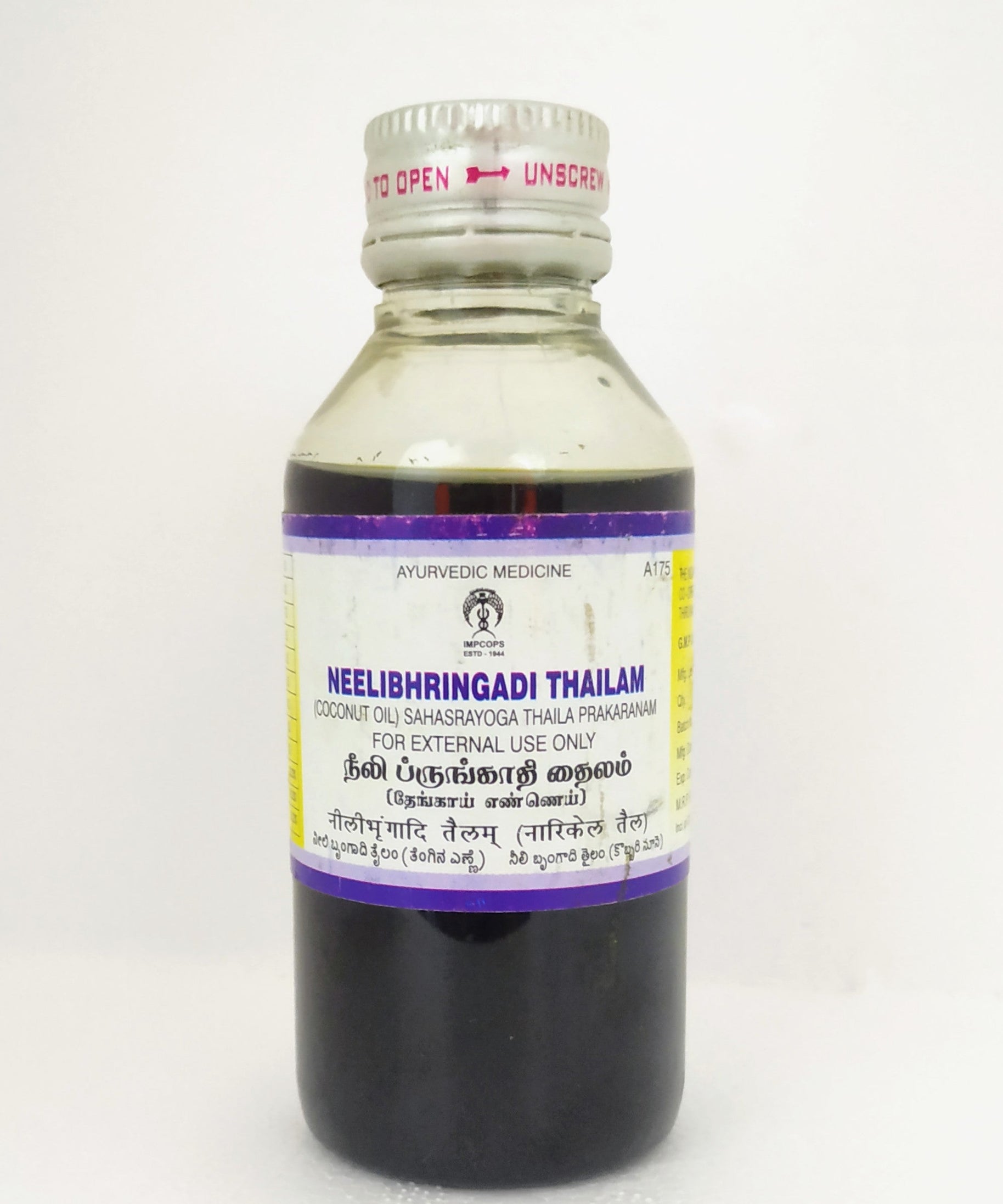 Impcops Neelibhringadi Thailam 100ml -  Impcops - Medizzo.com