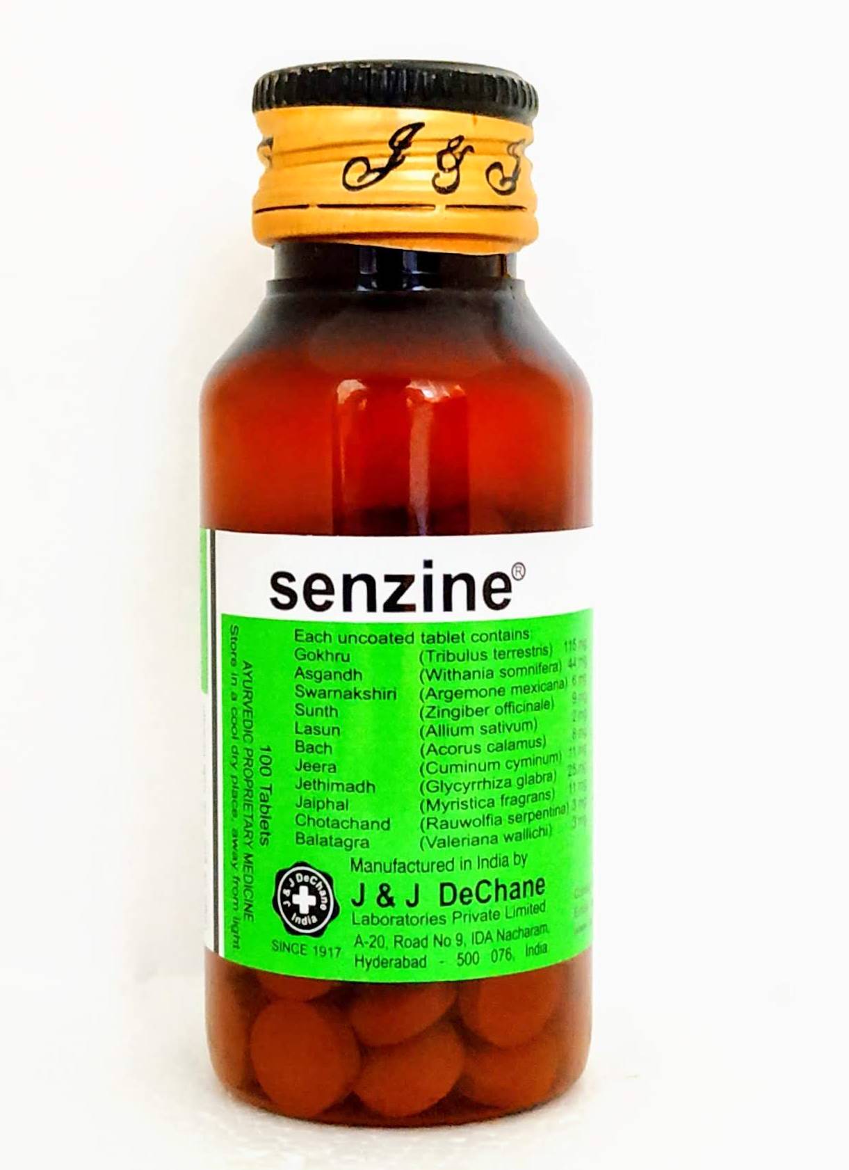 Senzine Tablets - 100Tablets -  JJ Dechane - Medizzo.com