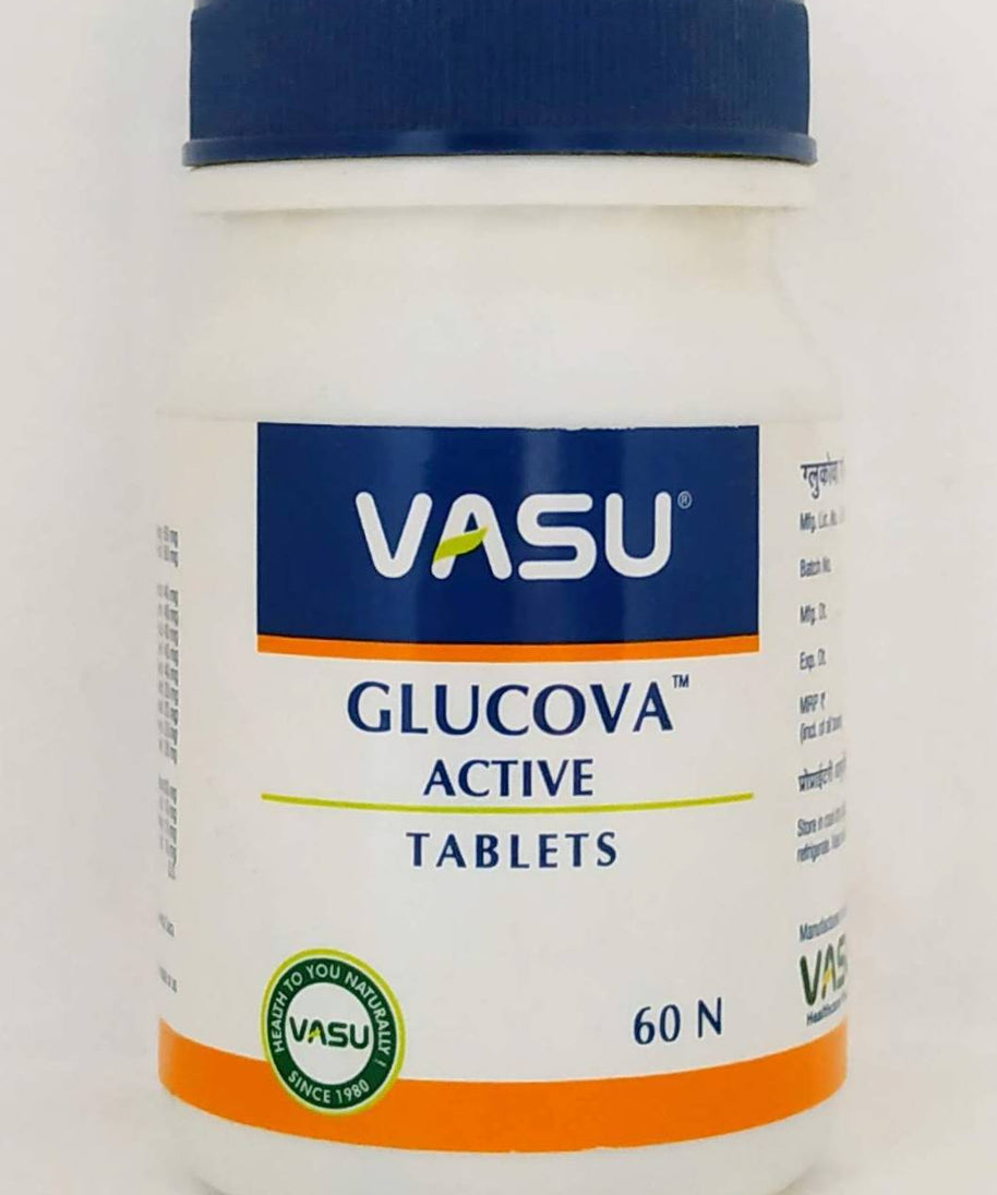 Glucova Active - 60Tablets -  Vasu herbals - Medizzo.com