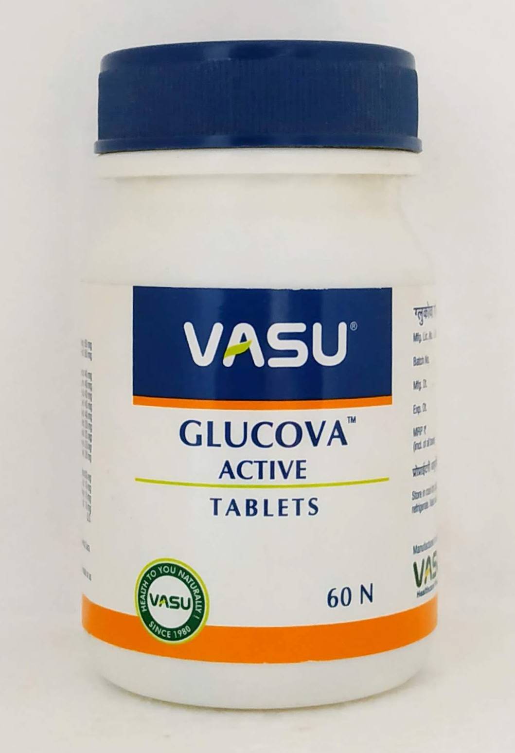 Glucova Active - 60Tablets -  Vasu herbals - Medizzo.com