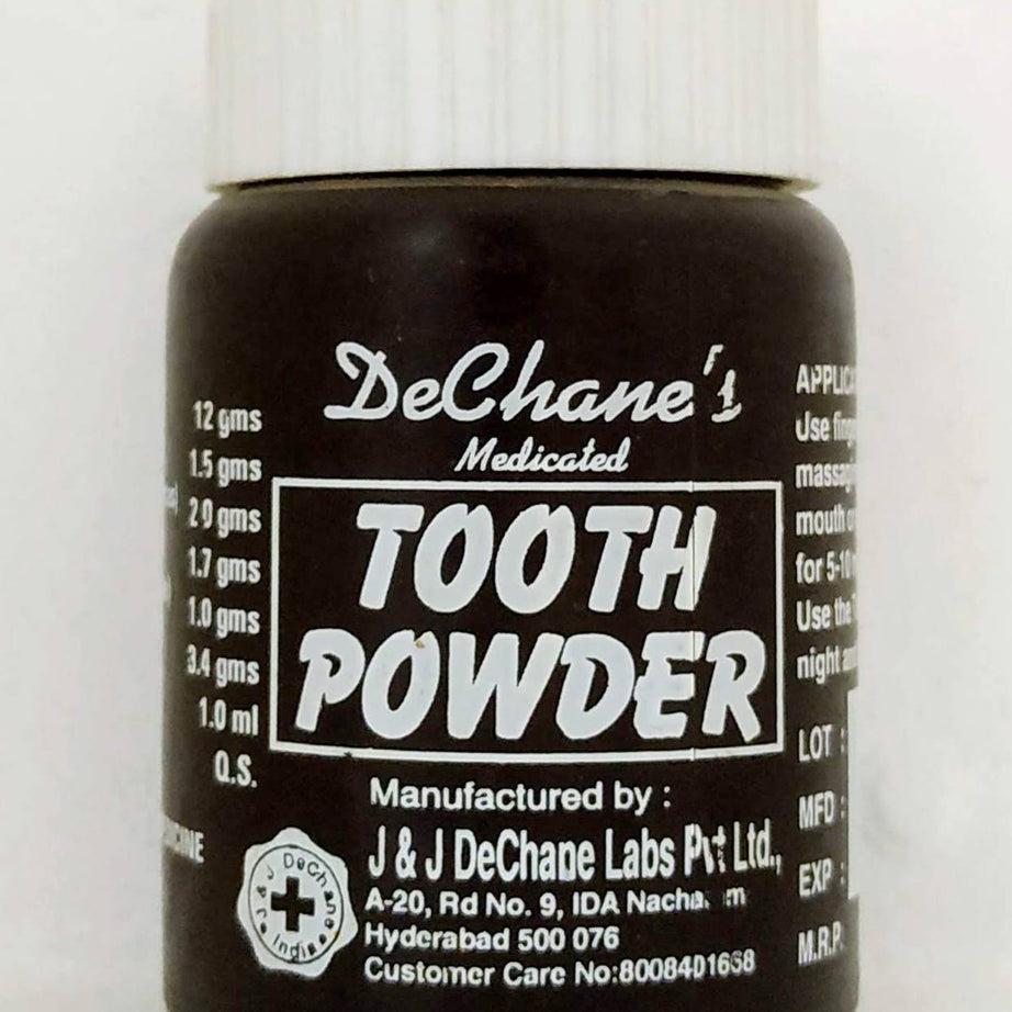 JJ Dechane Medicated Toothpowder 50gm -  JJ Dechane - Medizzo.com