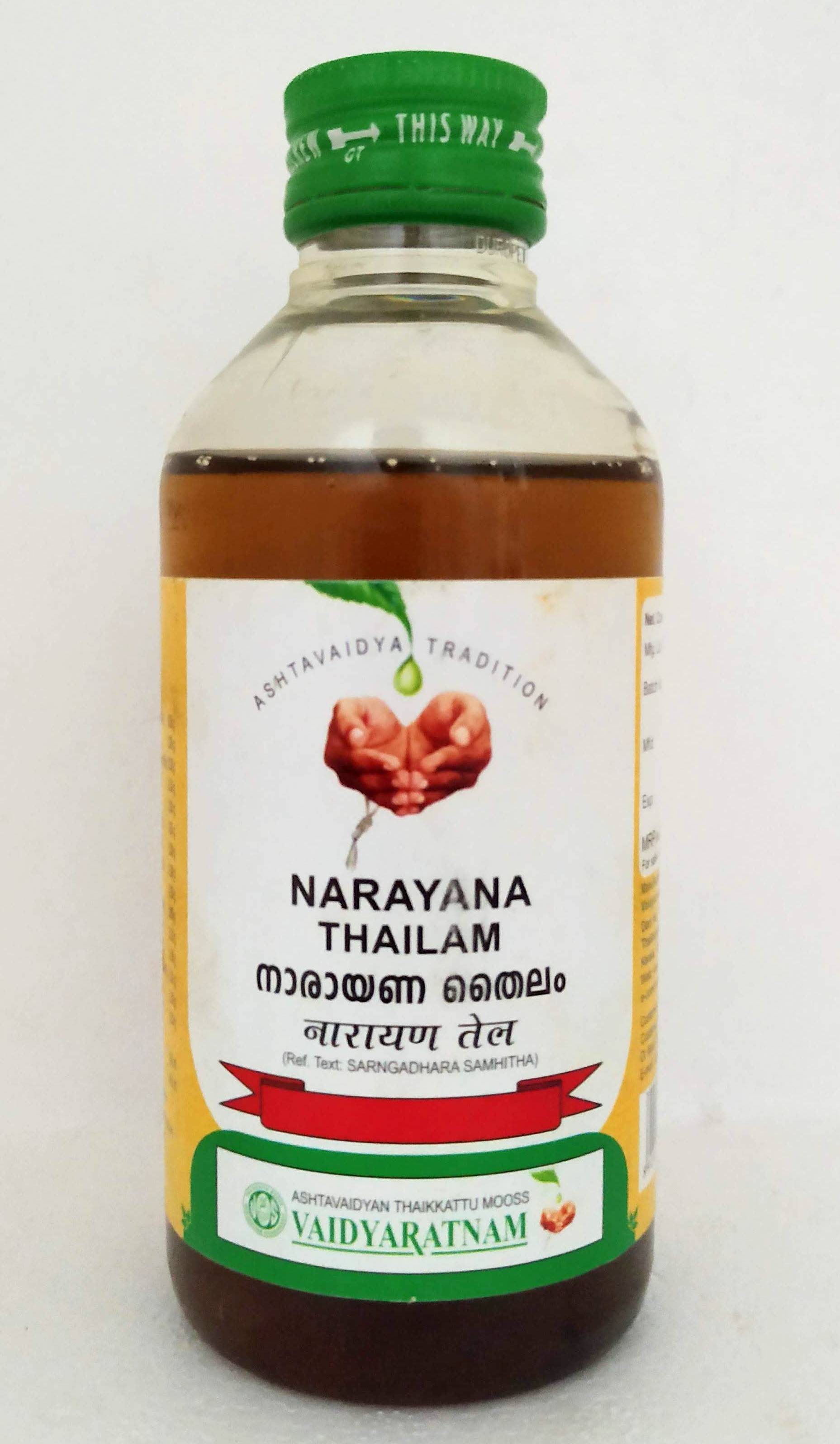 Narayana Thailam 200ml -  Vaidyaratnam - Medizzo.com