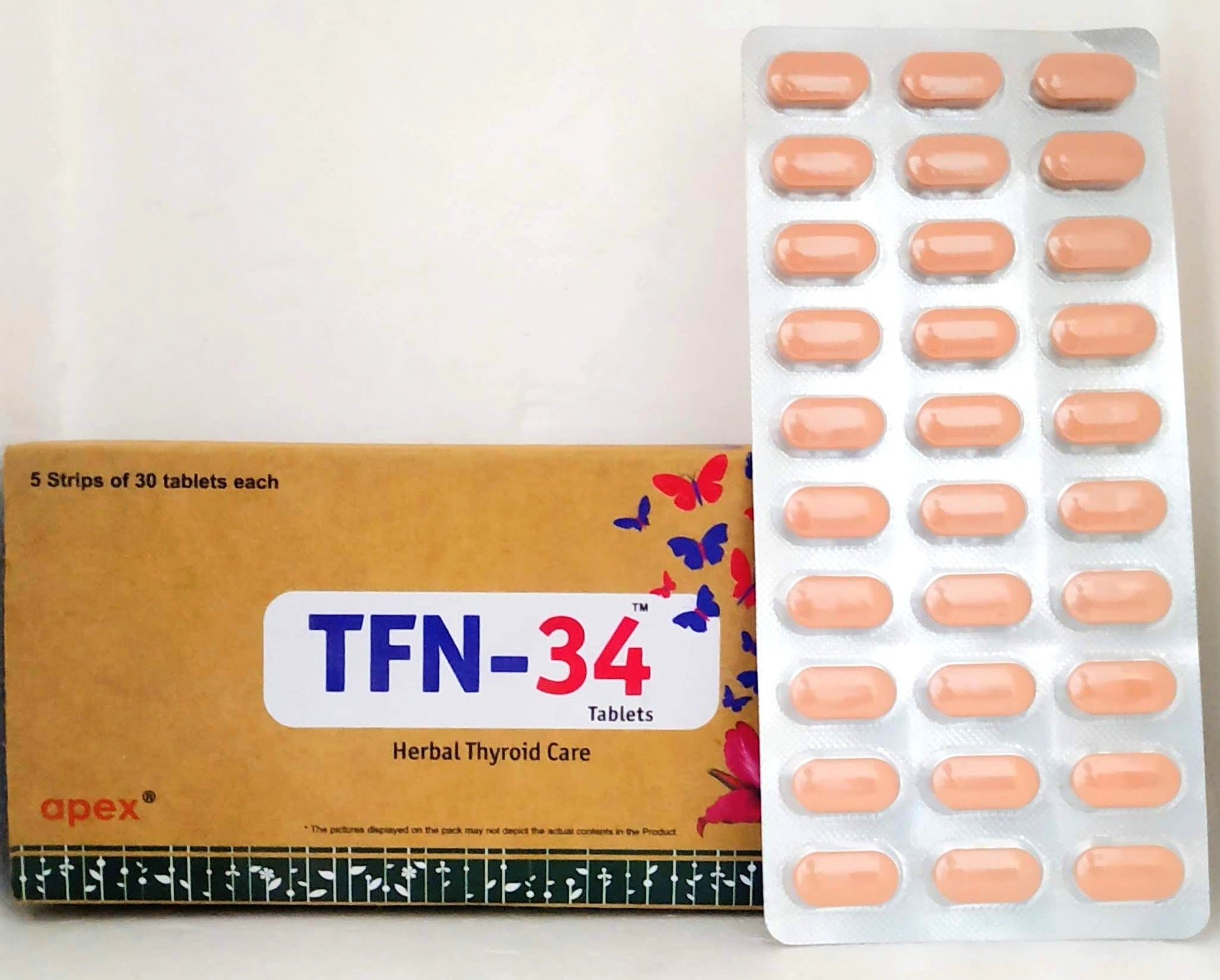 TFN-34 Tablets - 30Tablets -  Apex Ayurveda - Medizzo.com