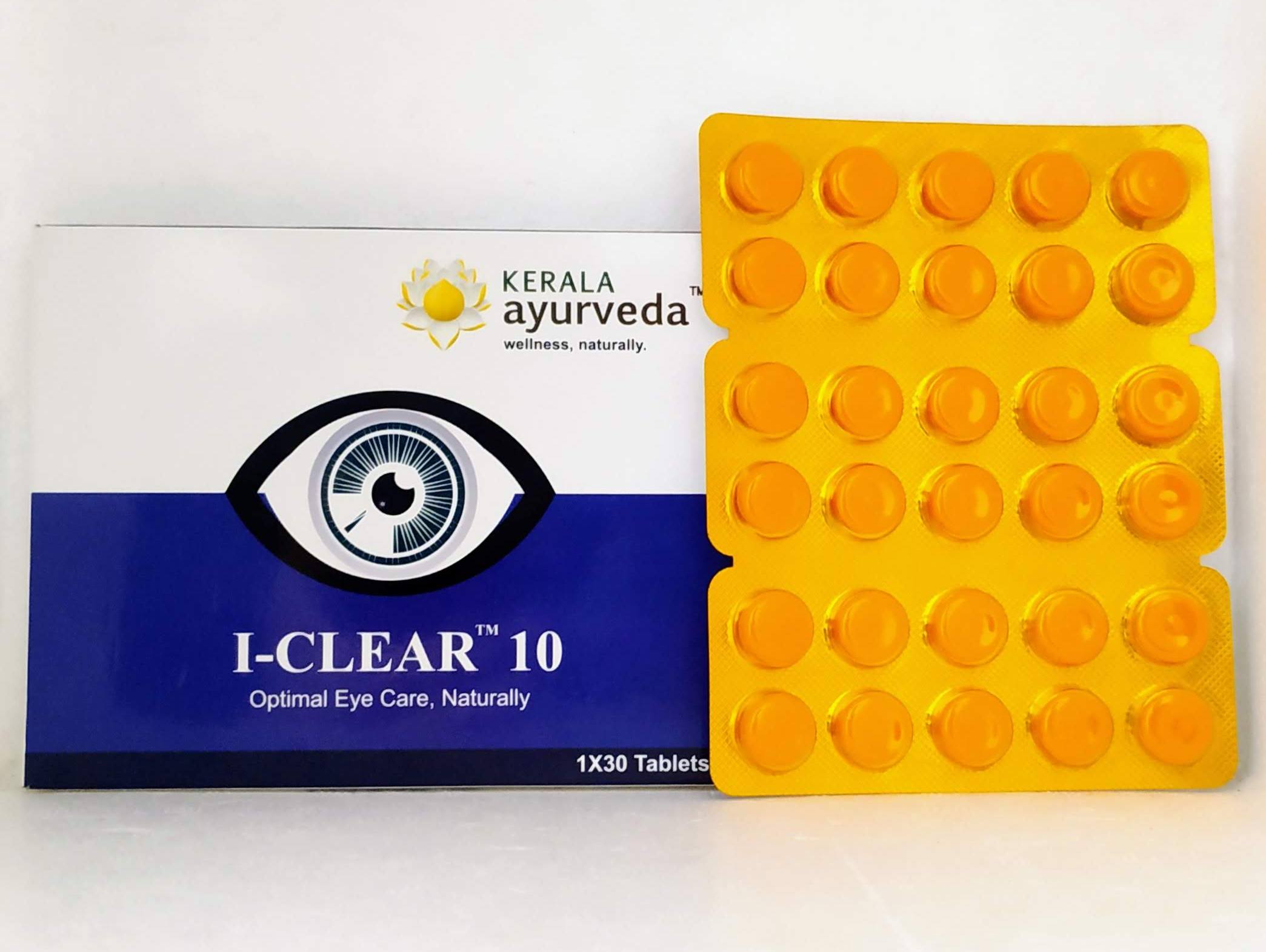 I-Clear 10 Tablets - 30Tablets -  Kerala Ayurveda - Medizzo.com