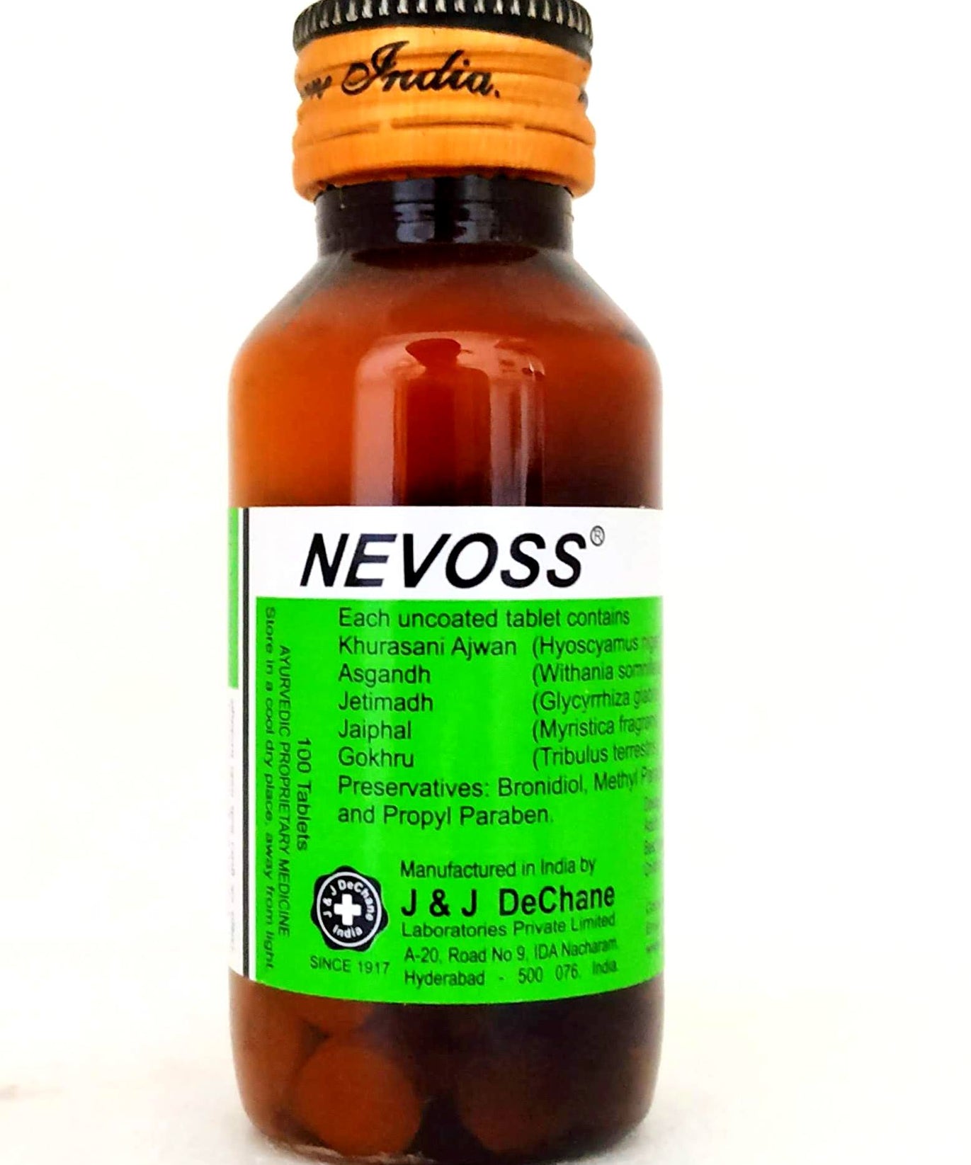 Nevoss Tablets - 100Tablets -  JJ Dechane - Medizzo.com