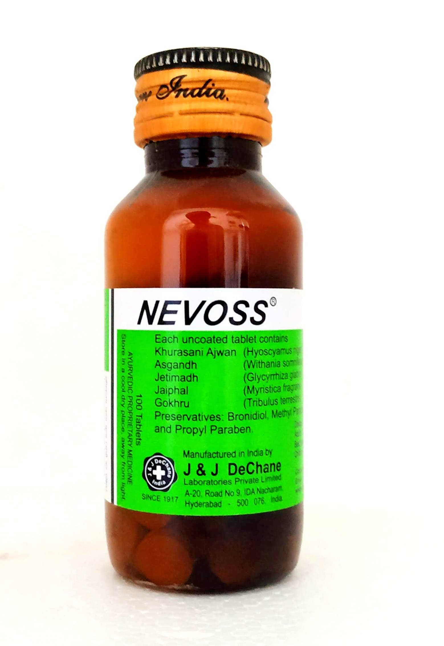 Nevoss Tablets - 100Tablets -  JJ Dechane - Medizzo.com
