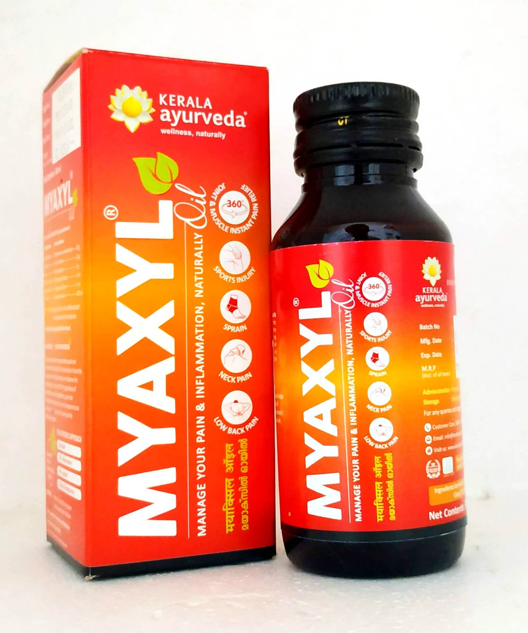 Myaxyl oil 60ml -  Kerala Ayurveda - Medizzo.com
