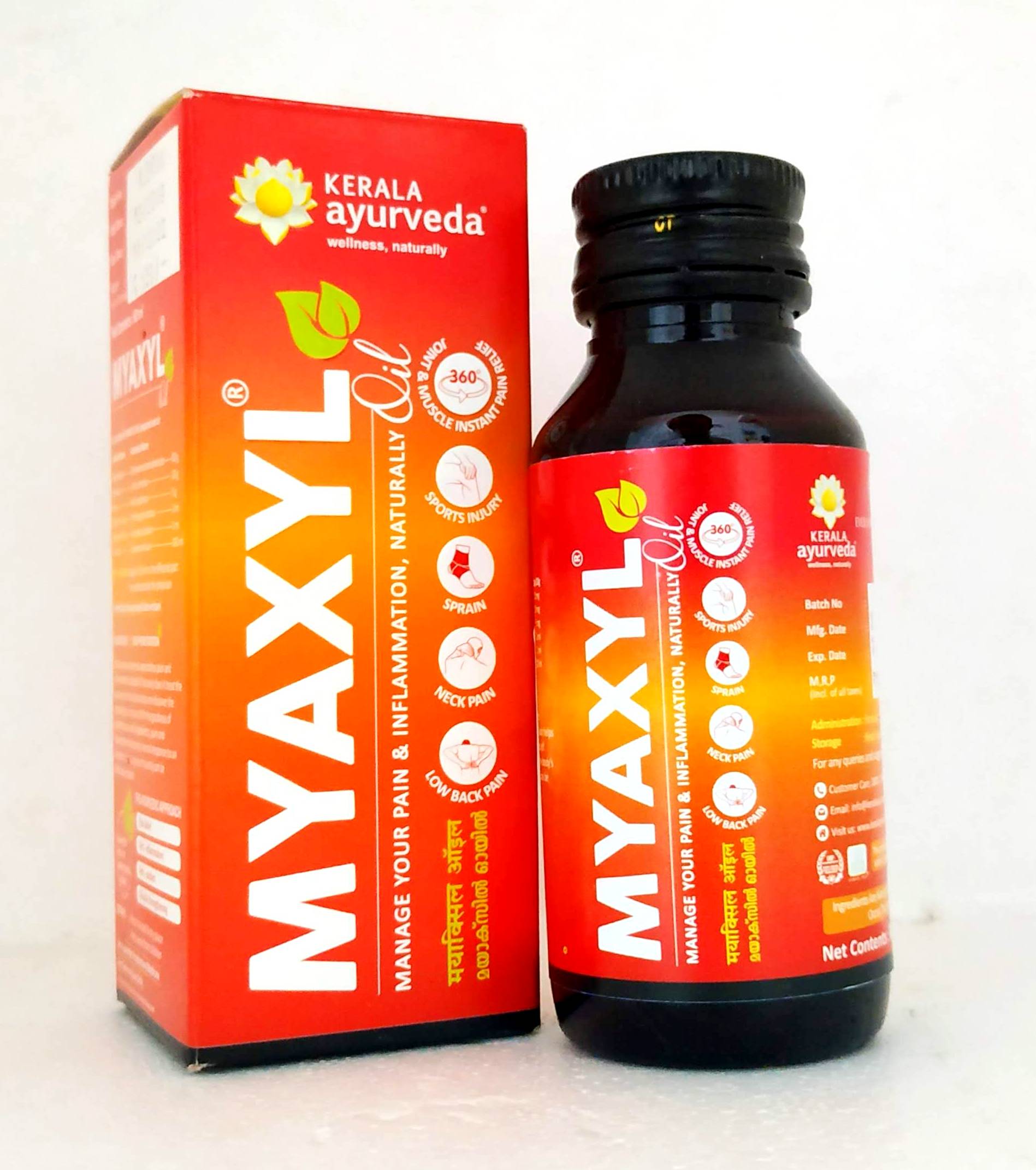 Myaxyl oil 60ml -  Kerala Ayurveda - Medizzo.com