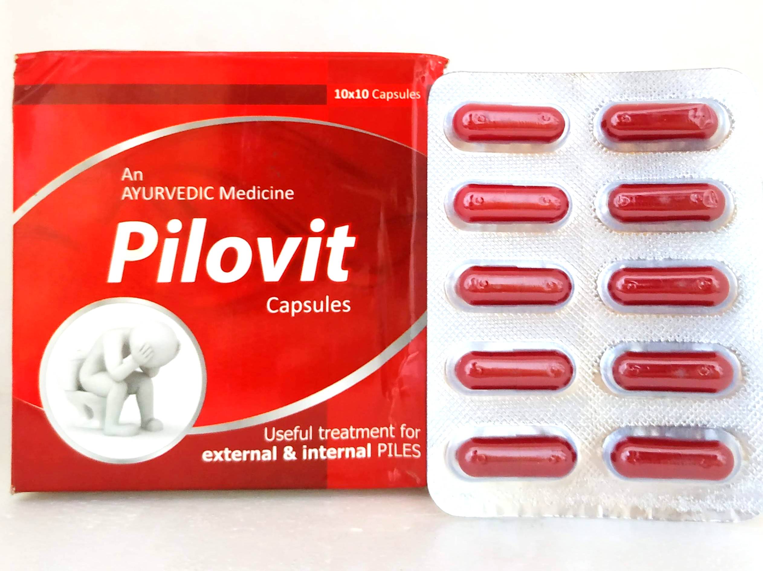 Pilovit Capsules - 10Capsules -  Vitech - Medizzo.com
