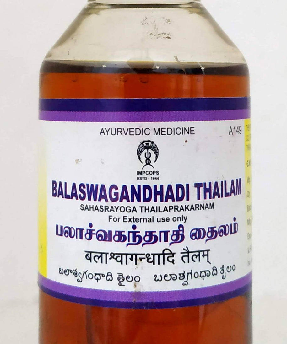 Balaswagandhadhi Thailam 100ml -  Impcops - Medizzo.com