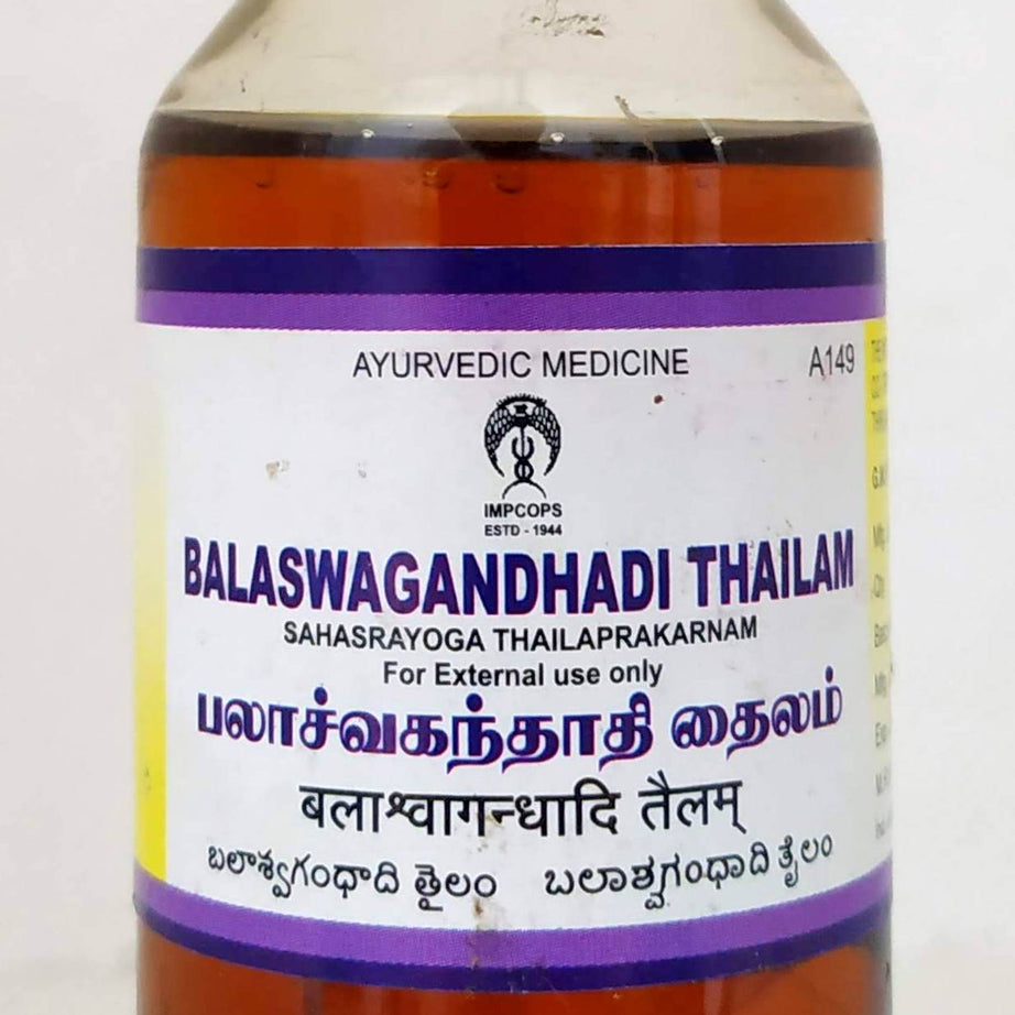 Balaswagandhadhi Thailam 100ml -  Impcops - Medizzo.com