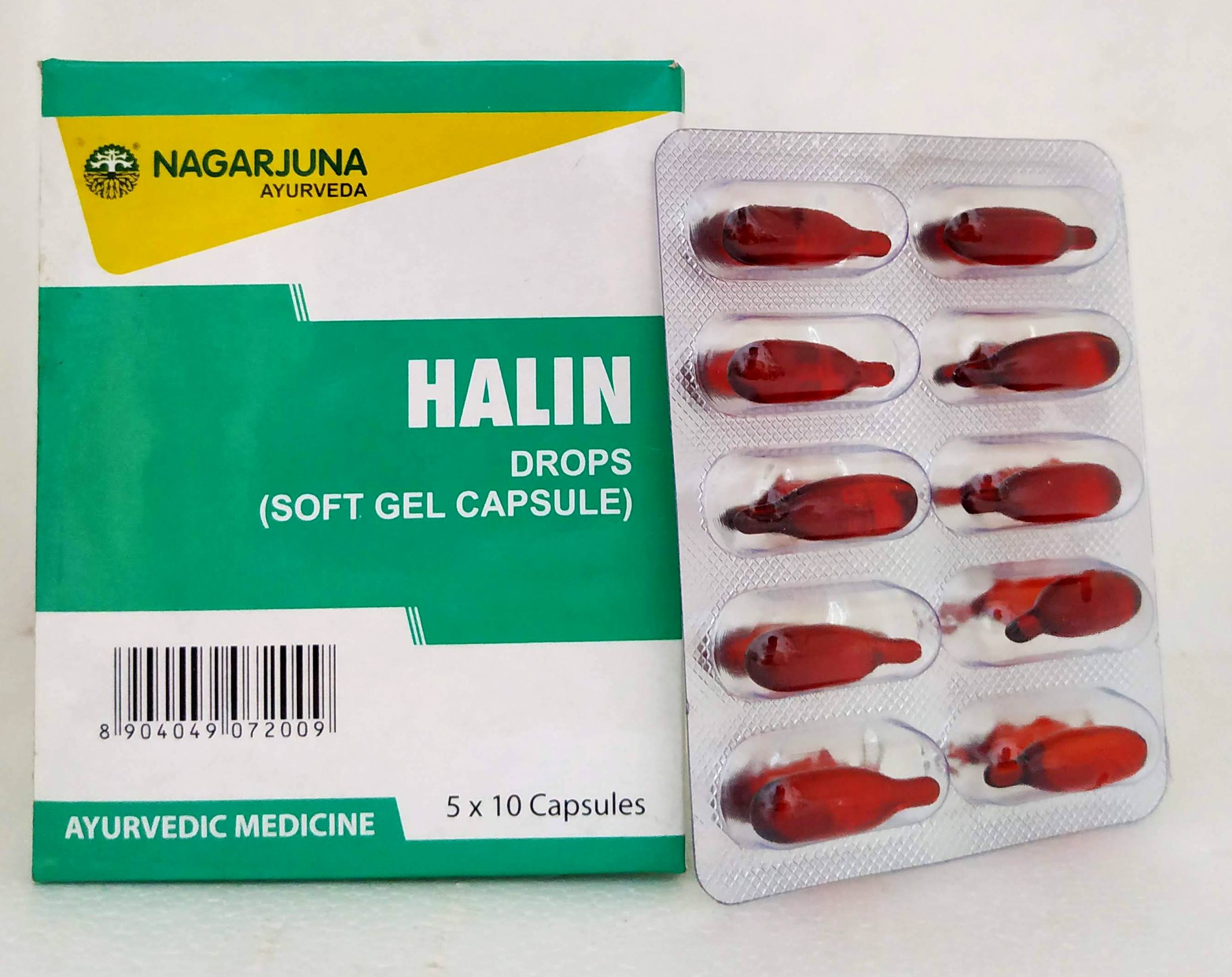 Halin Capsules - 10Capsules -  Nagarjuna - Medizzo.com
