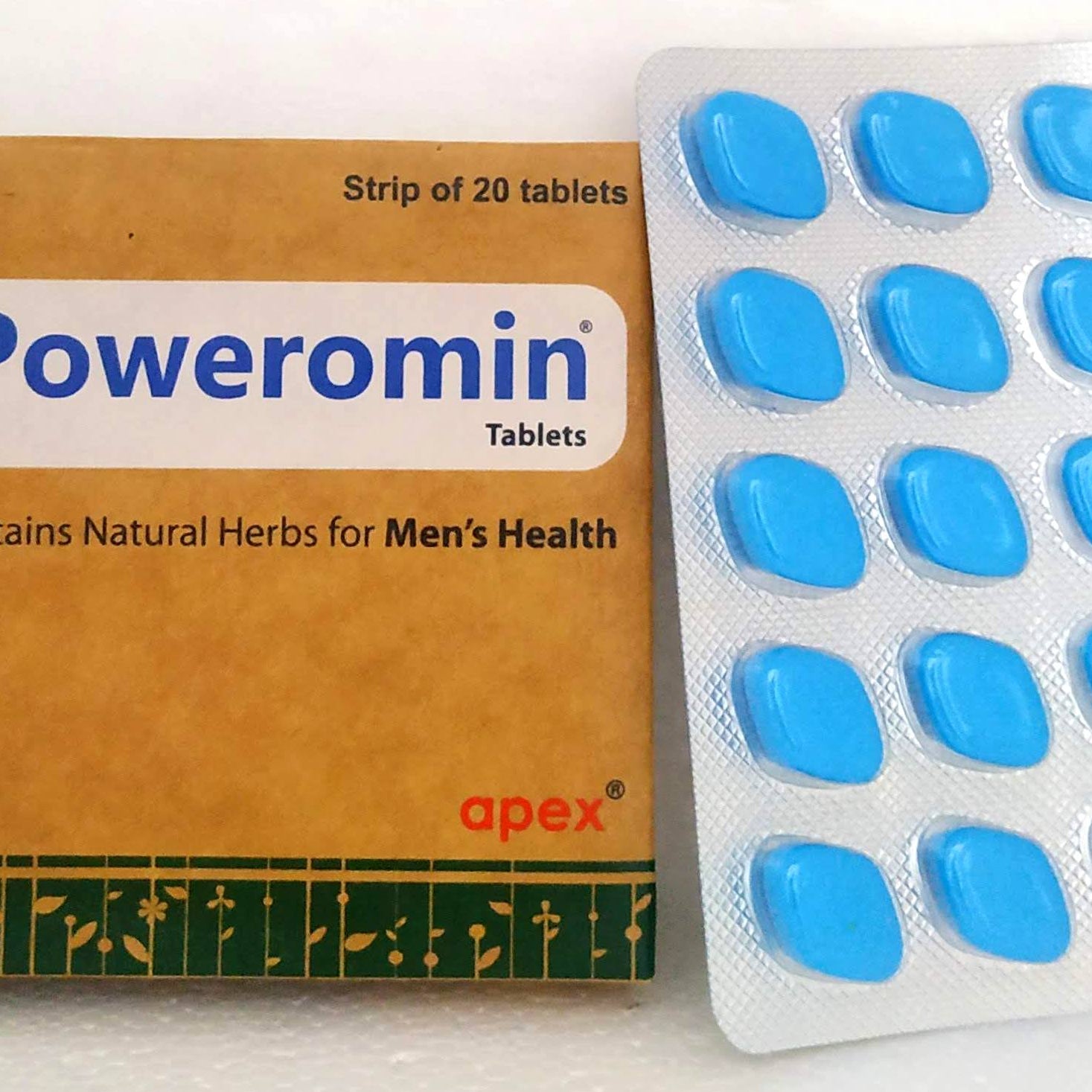 Poweromin Tablets - 20Tablets -  Apex Ayurveda - Medizzo.com