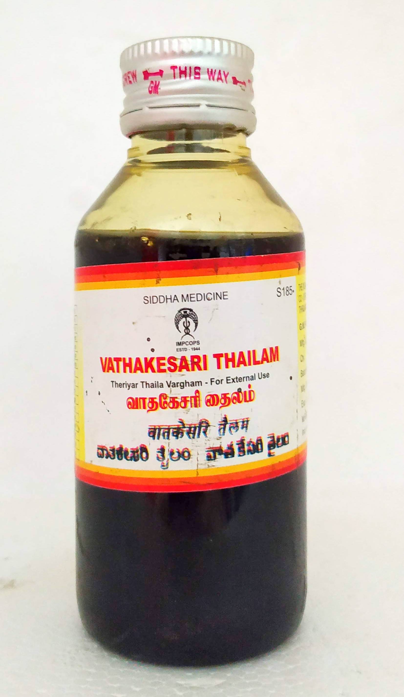 Vathakesari Thailam 100ml -  Impcops - Medizzo.com