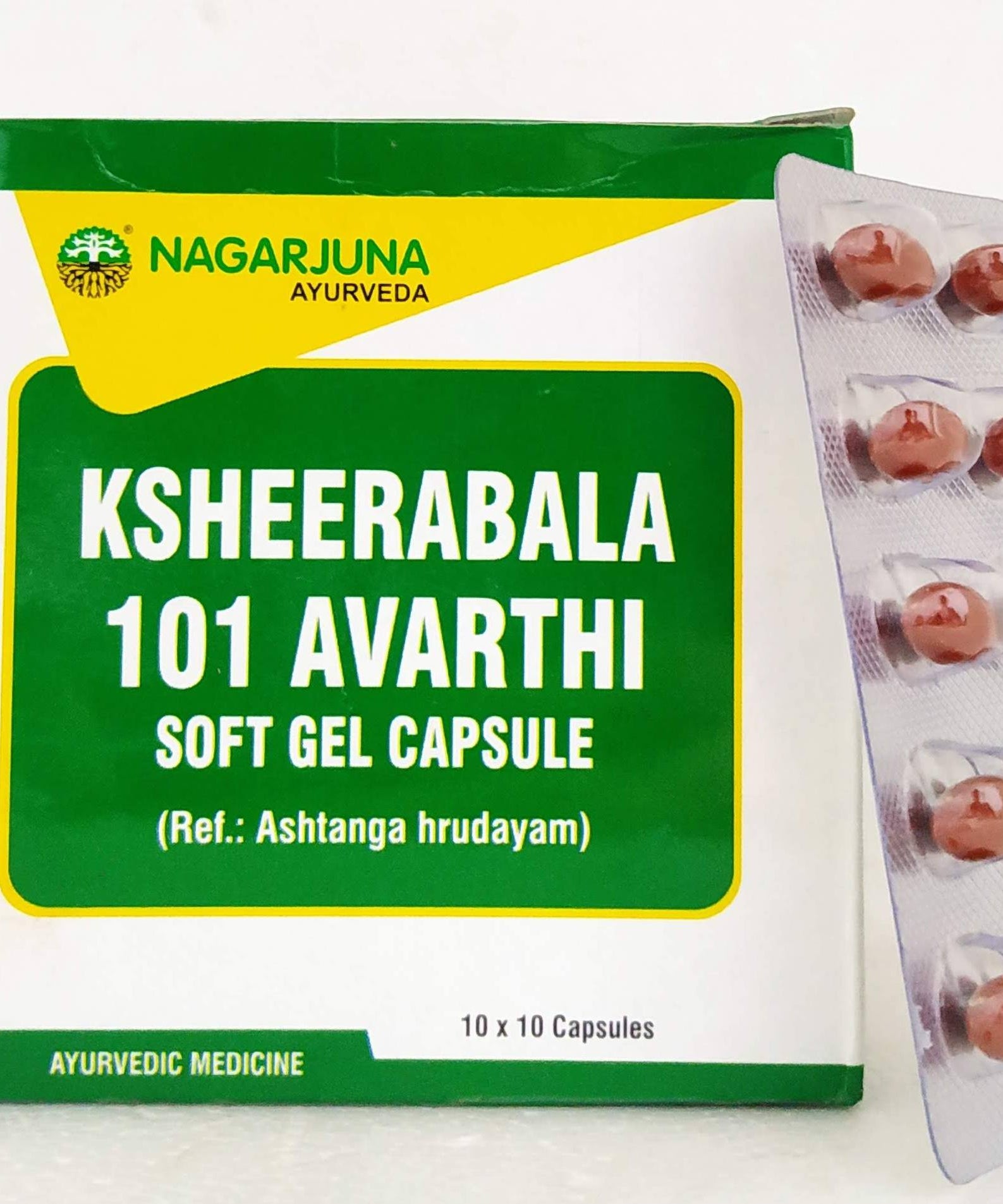 Ksheerabala 101 Capsules - 10Capsules -  Nagarjuna - Medizzo.com