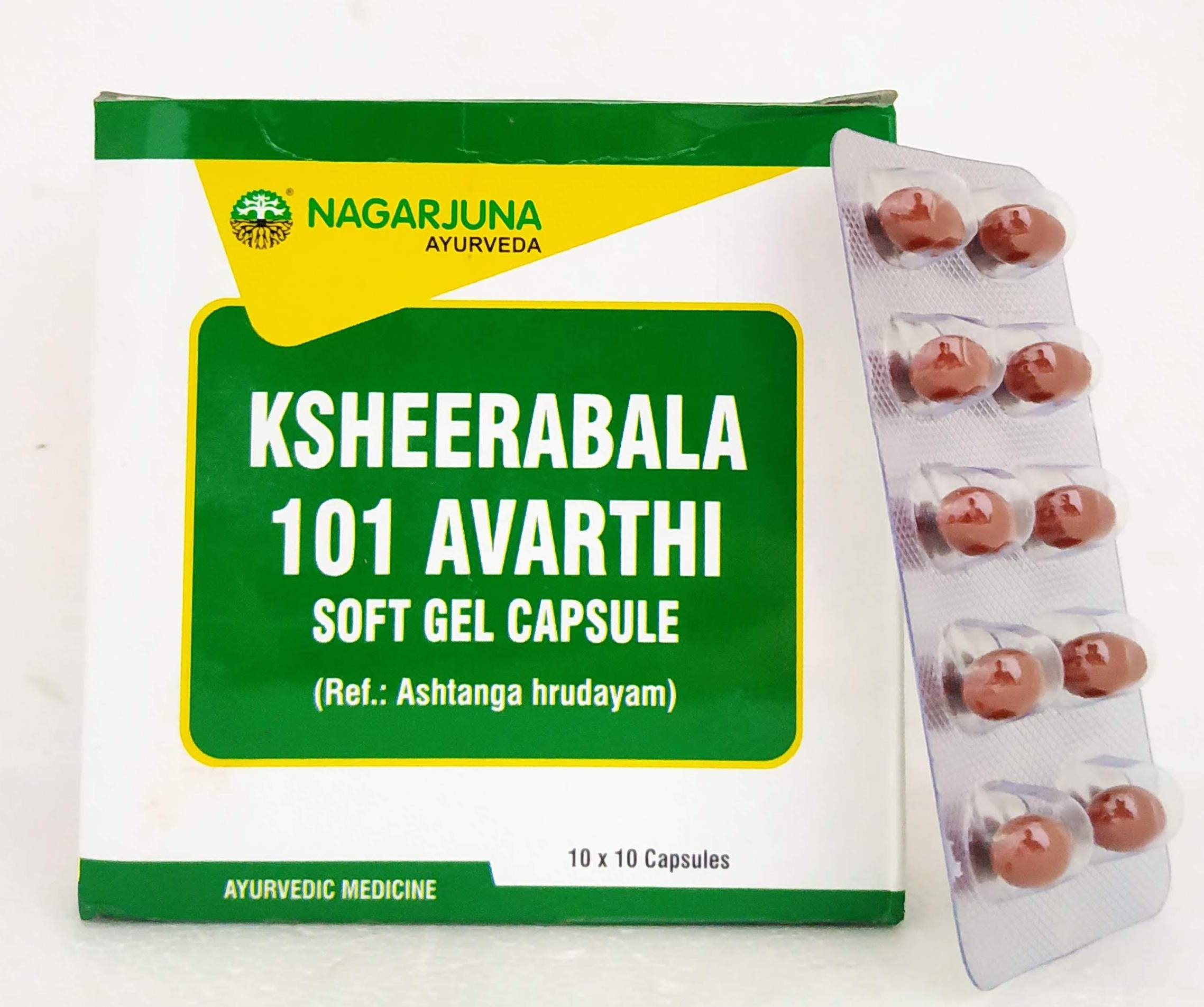 Ksheerabala 101 Capsules - 10Capsules -  Nagarjuna - Medizzo.com