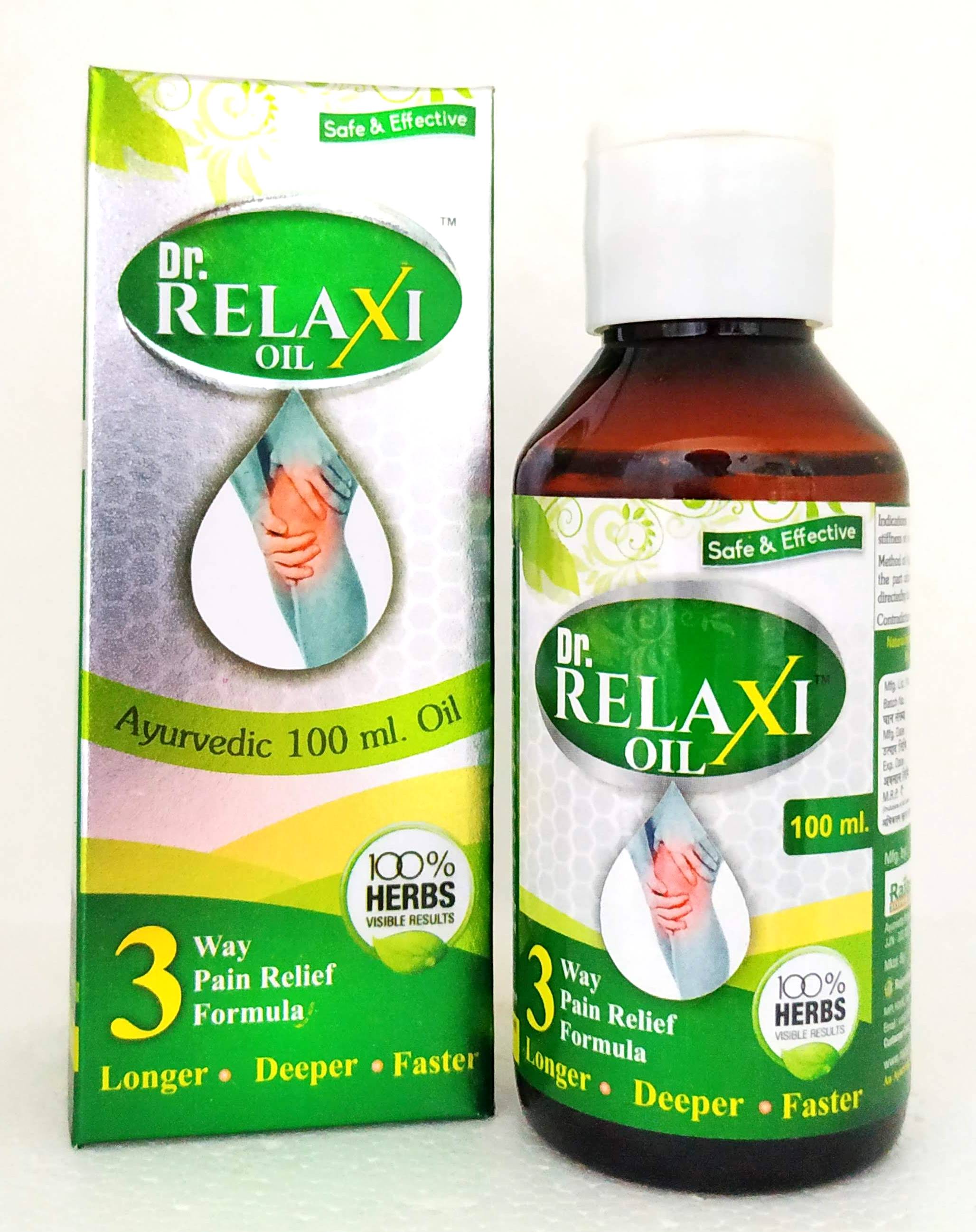 Dr.Relaxi Oil 100ml -  Rajasthan Herbals - Medizzo.com