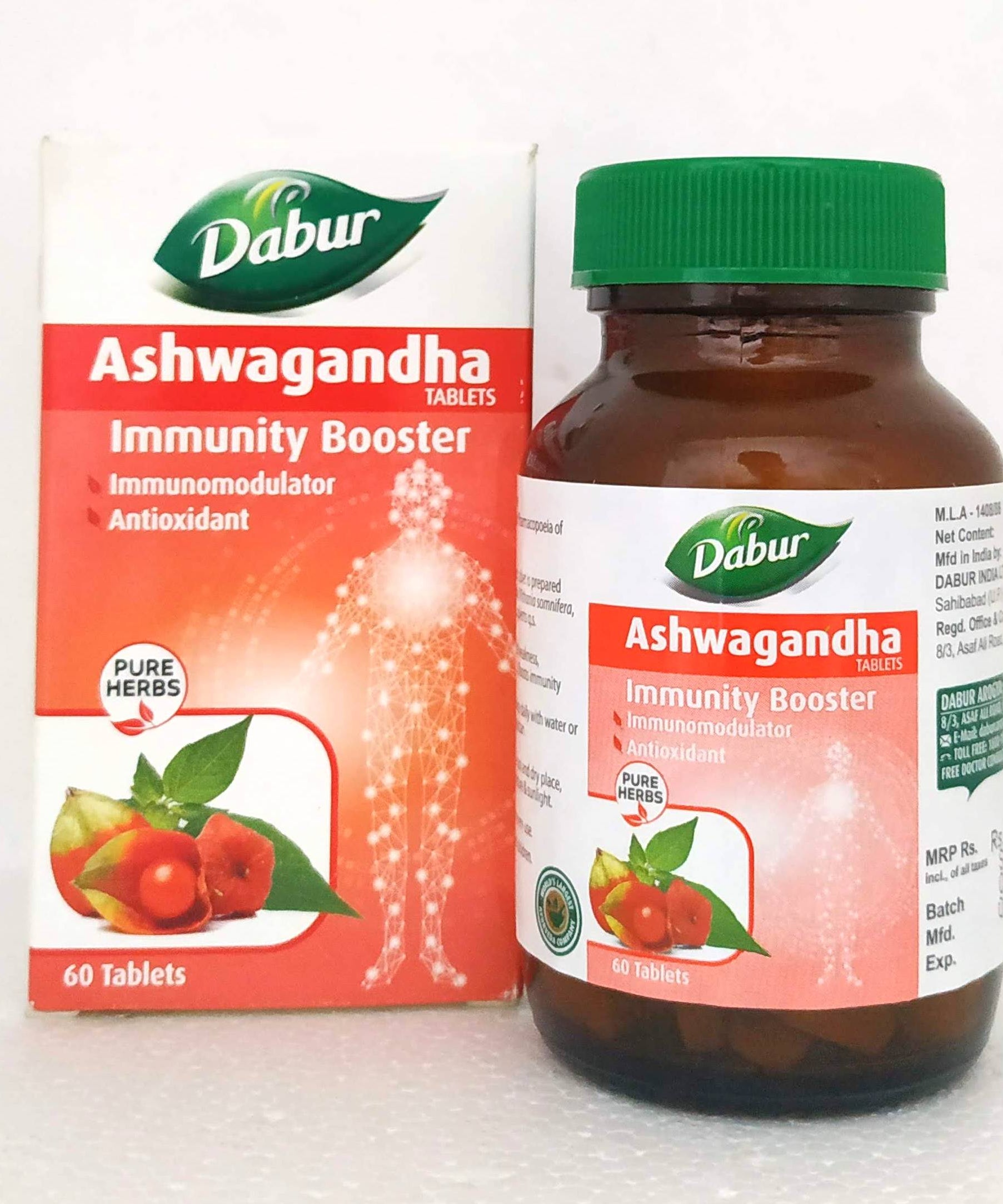 Ashwagandha tablets - 60tablets -  Dabur - Medizzo.com