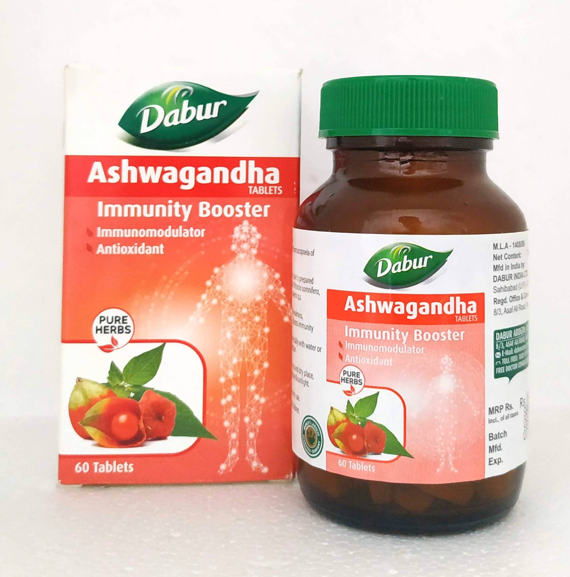 Ashwagandha tablets - 60tablets -  Dabur - Medizzo.com