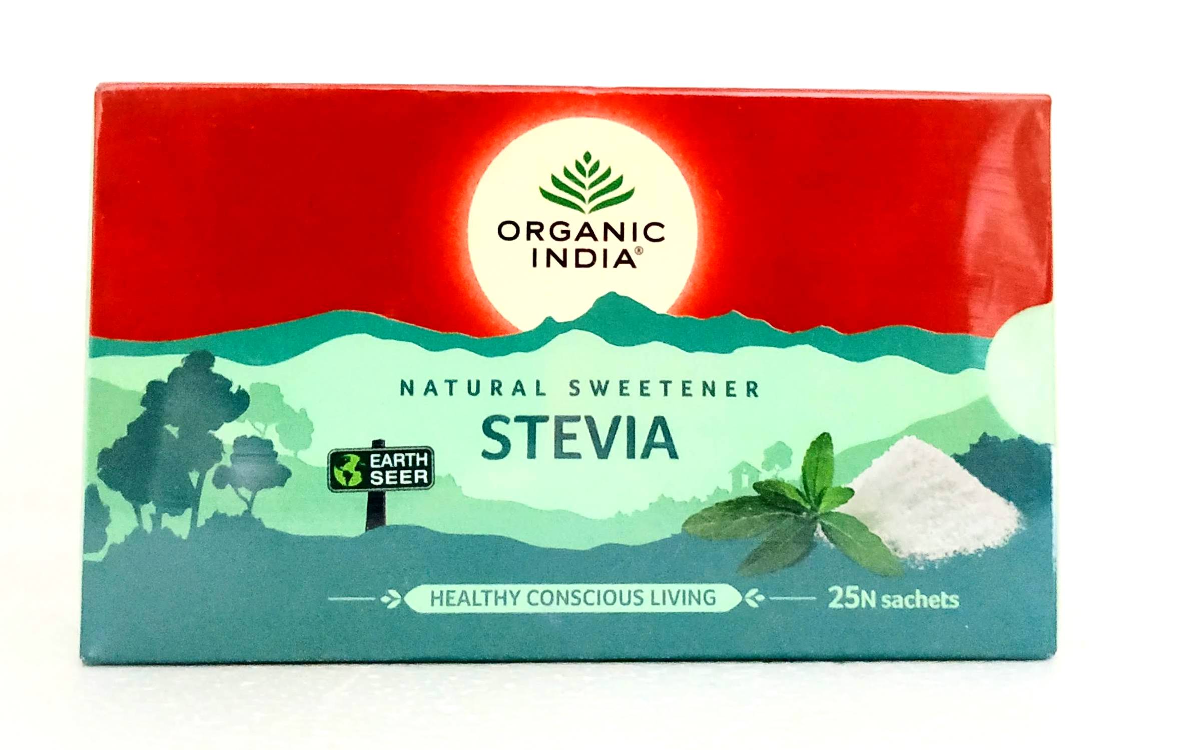 Stevia natural sweetener - 25sachets -  Organic India - Medizzo.com