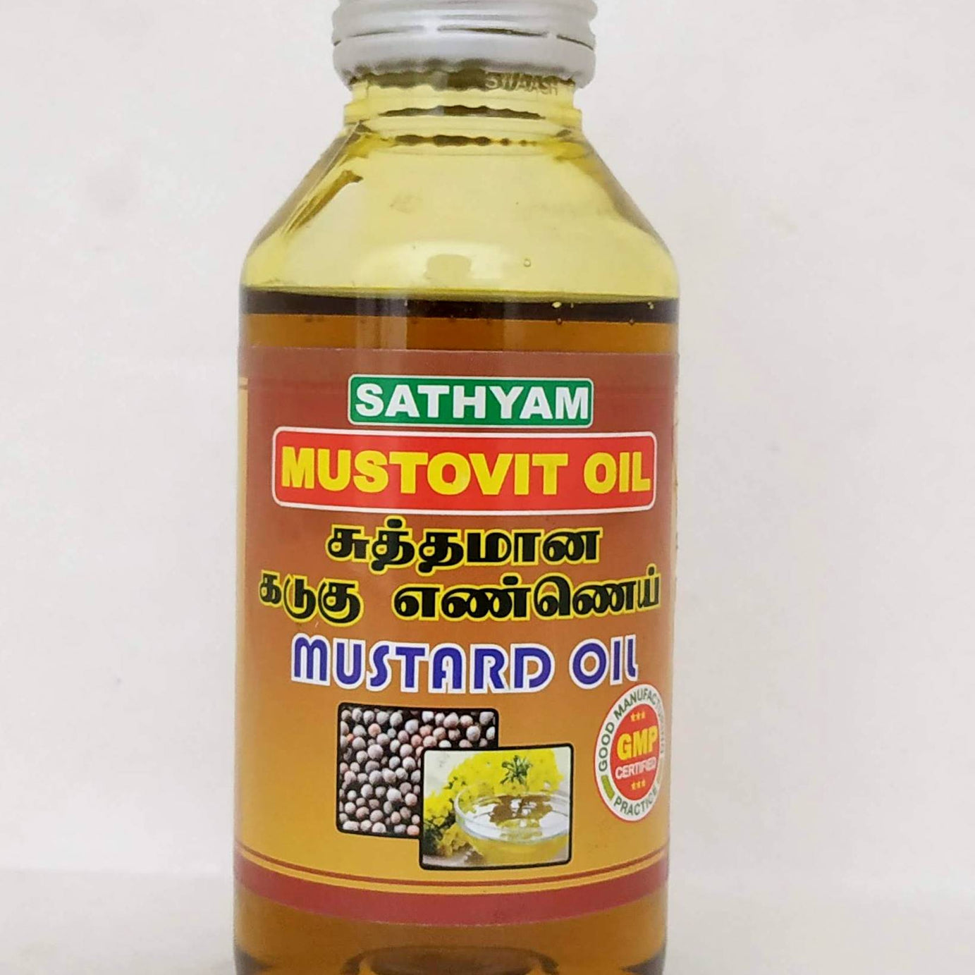 Mustovit mustard oil 100ml -  Sathyam Herbals - Medizzo.com