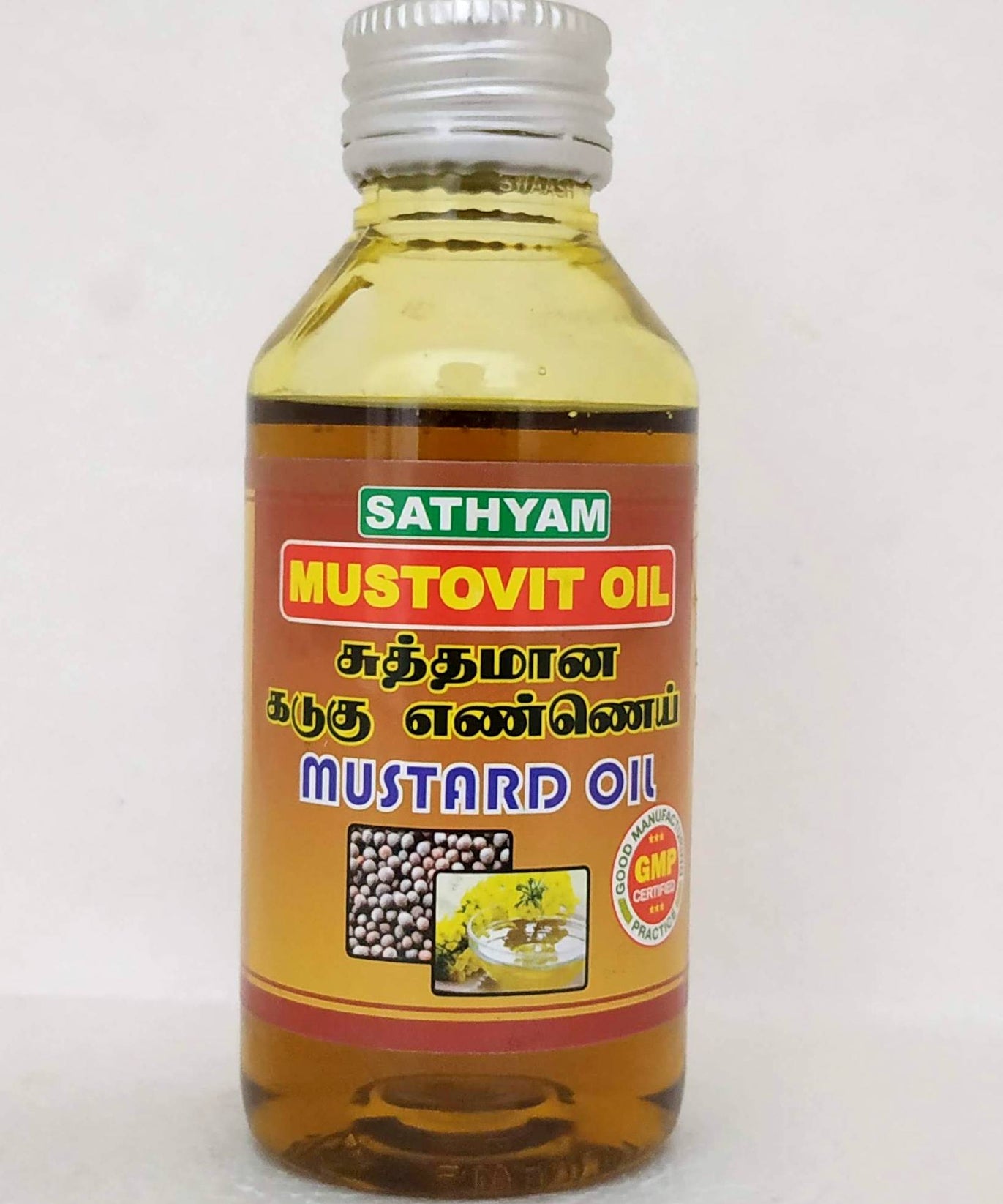 Mustovit mustard oil 100ml -  Sathyam Herbals - Medizzo.com