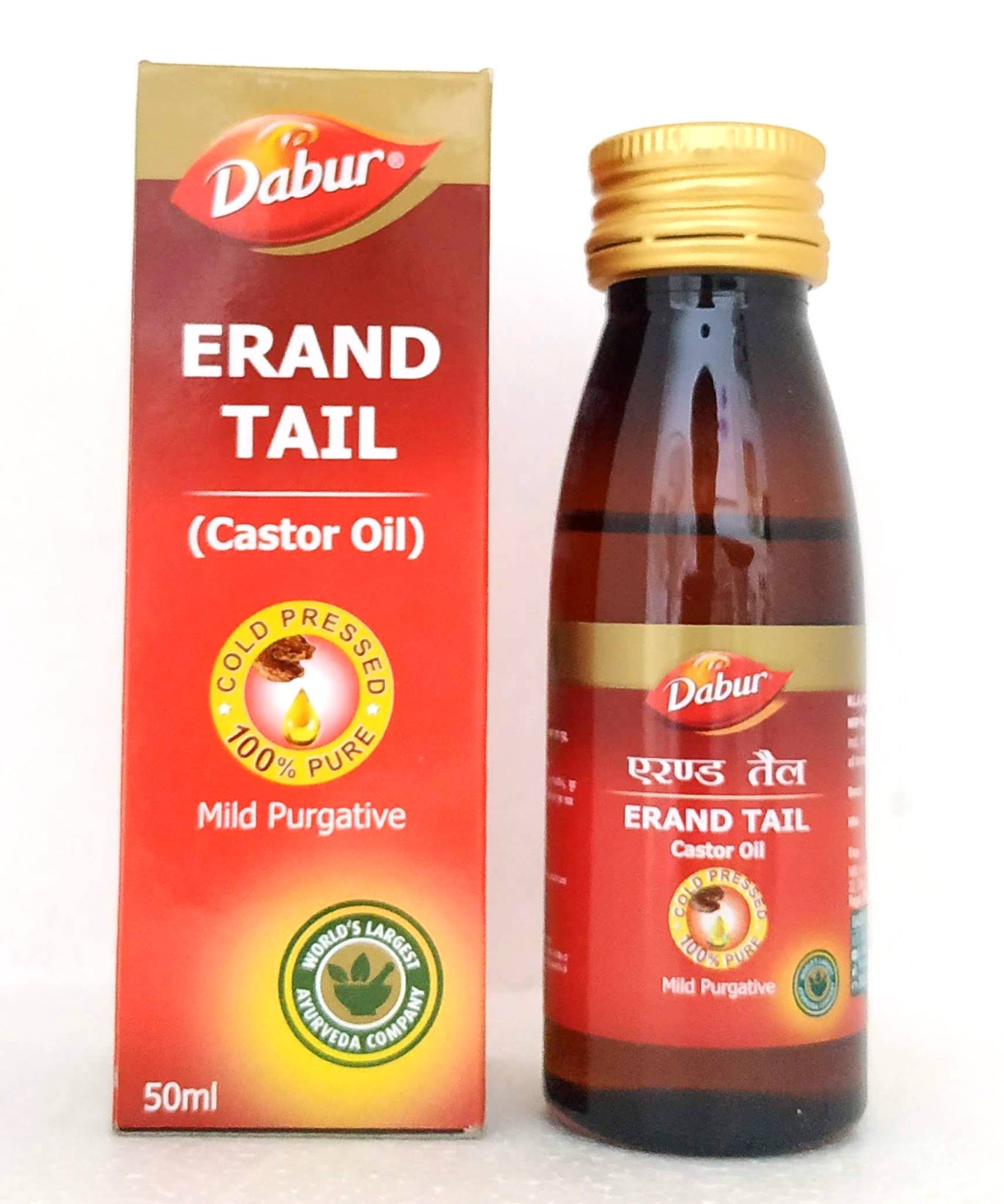 Erand tail - Castor oil 50ml -  Dabur - Medizzo.com