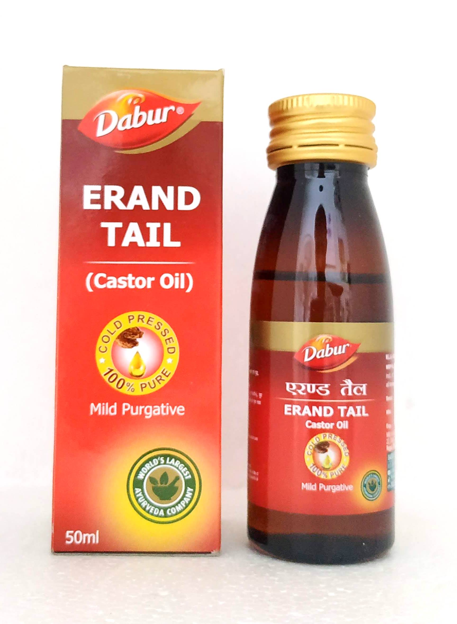 Erand tail - Castor oil 50ml -  Dabur - Medizzo.com