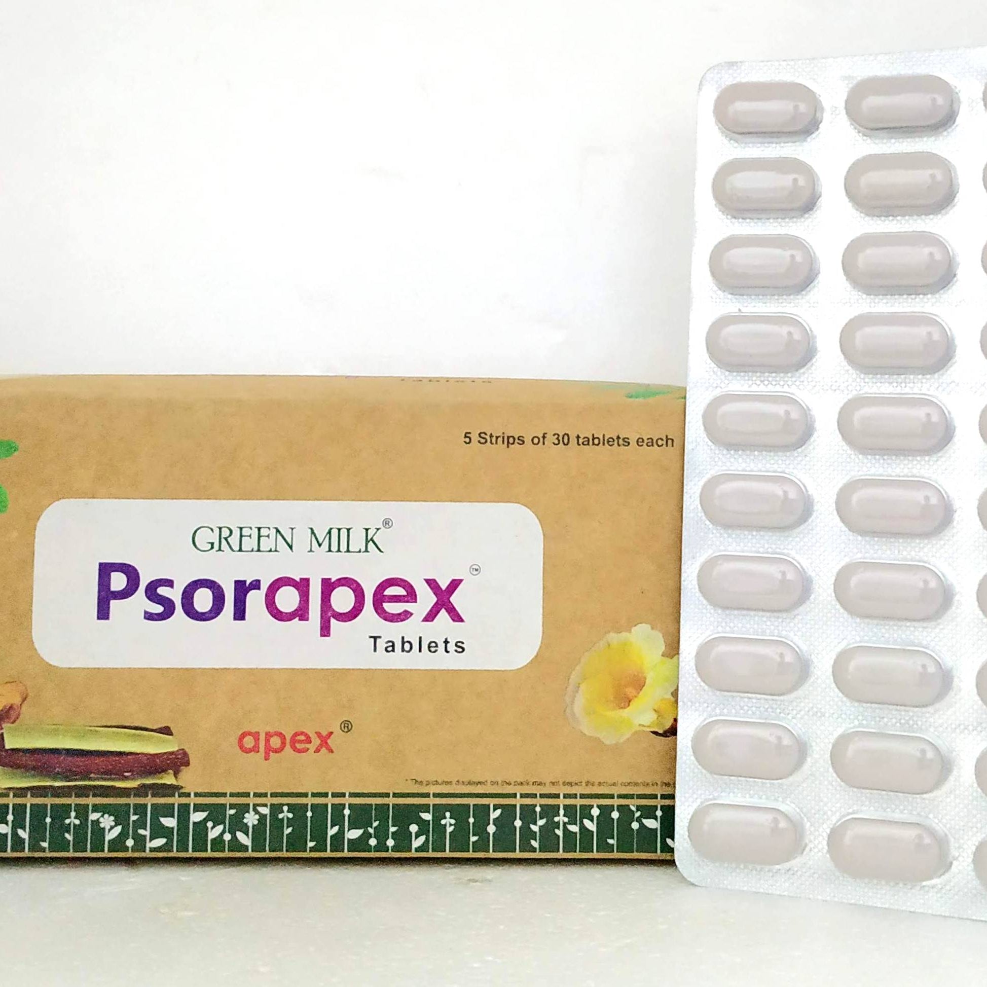 Psorapex Tablets - 30Tablets -  Apex Ayurveda - Medizzo.com